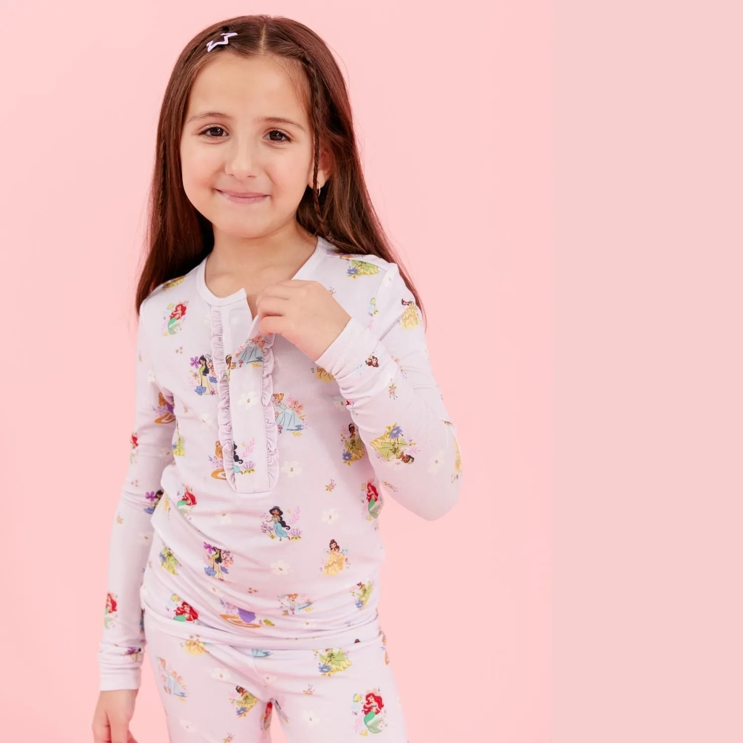 Magnetic Me Modal Long Sleeve No Drama Toddler Pajama Set - Disney Princess