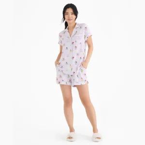 Magnetic Me Women's Modal Magnetic Classic With a Twist Short Sleeve Pajama Set - Disney Princess