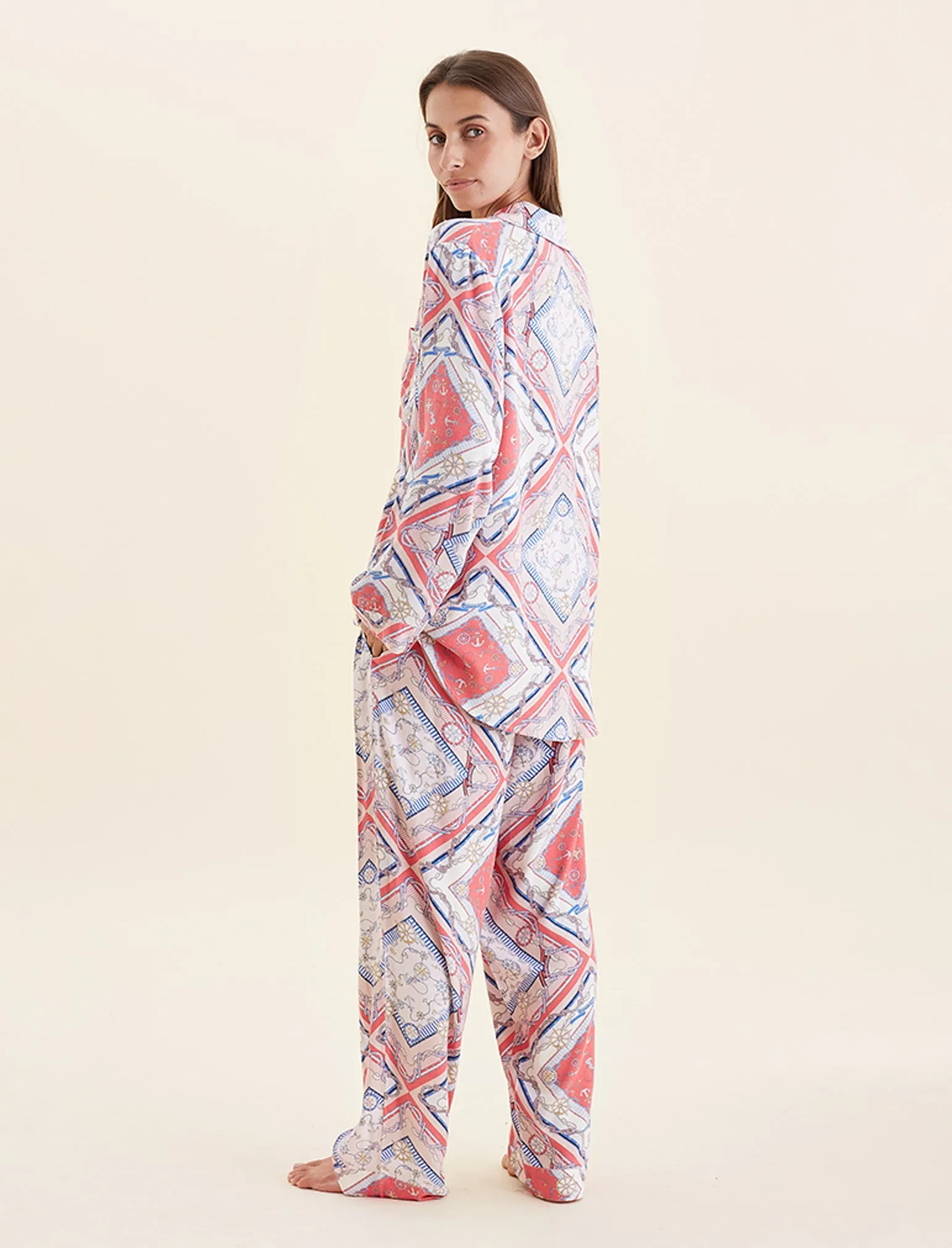 Marine Cozy Full Length PJ Set