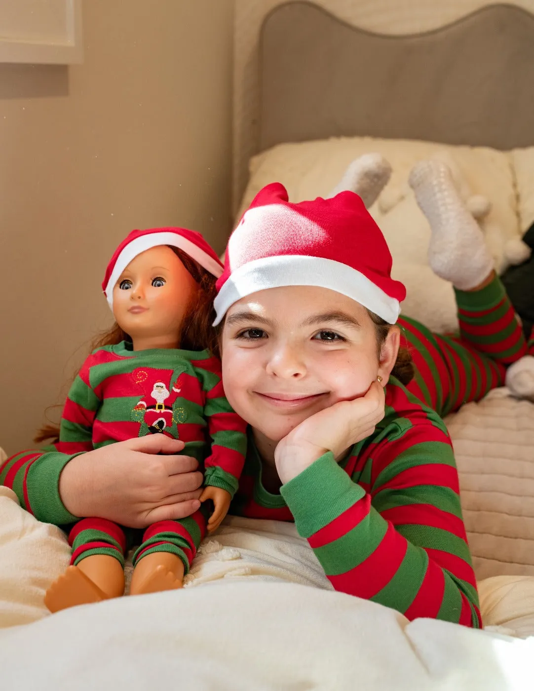 Matching Girl & Doll Christmas Pajamas