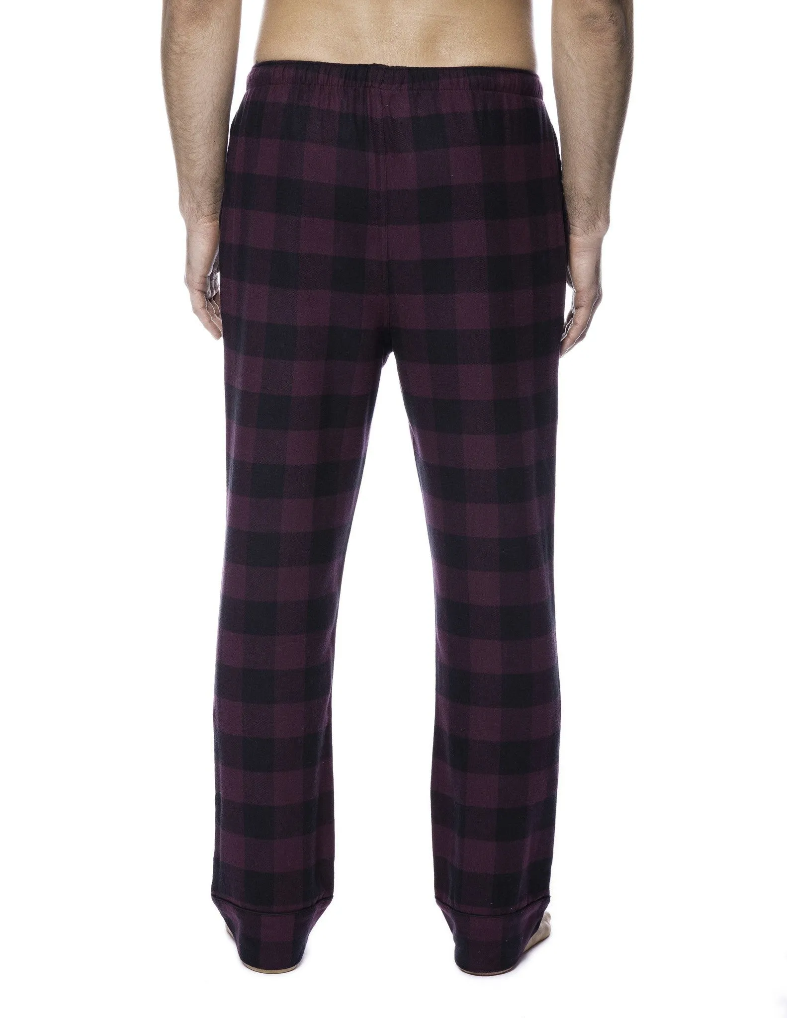 Men's 100% Cotton Flannel Lounge Pants - 2 Pack