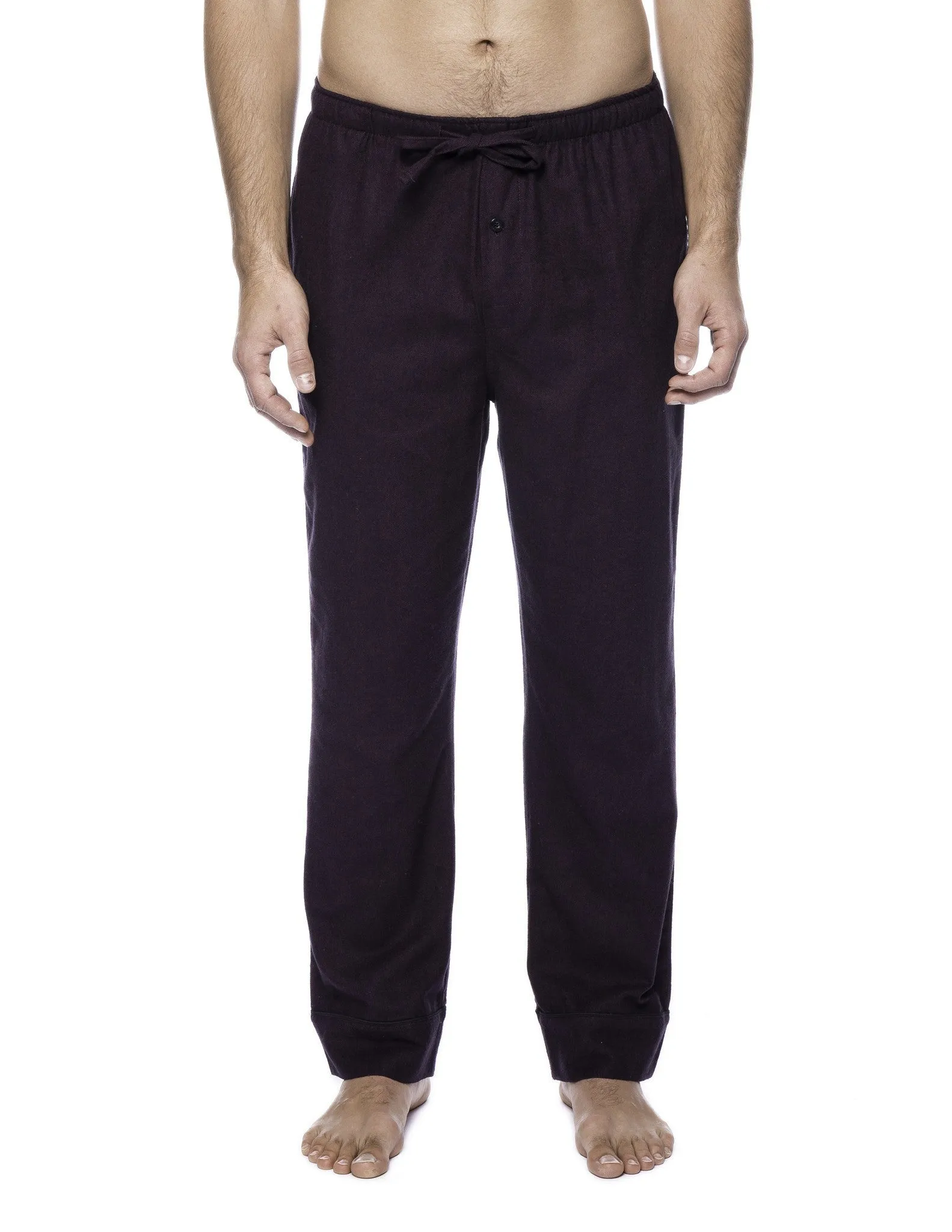 Men's 100% Cotton Flannel Lounge Pants - 2 Pack