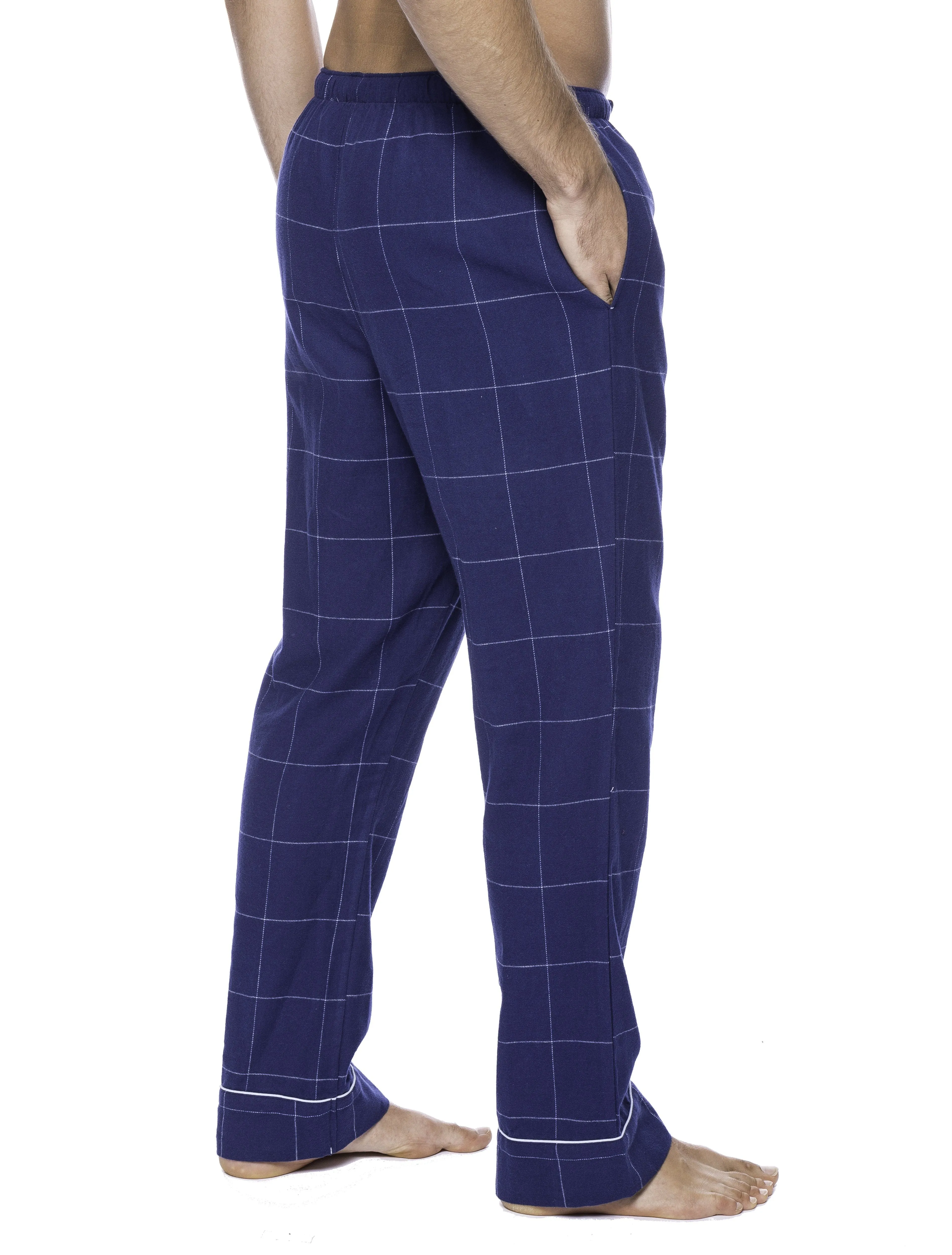 Mens 100% Cotton Flannel Lounge Pants