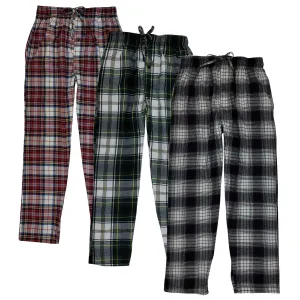 Men's Cotton Lounge Pajama Pants in S-6XL Sizes - Explore the Big and Tall Collection | Three-Pack  Different Touch