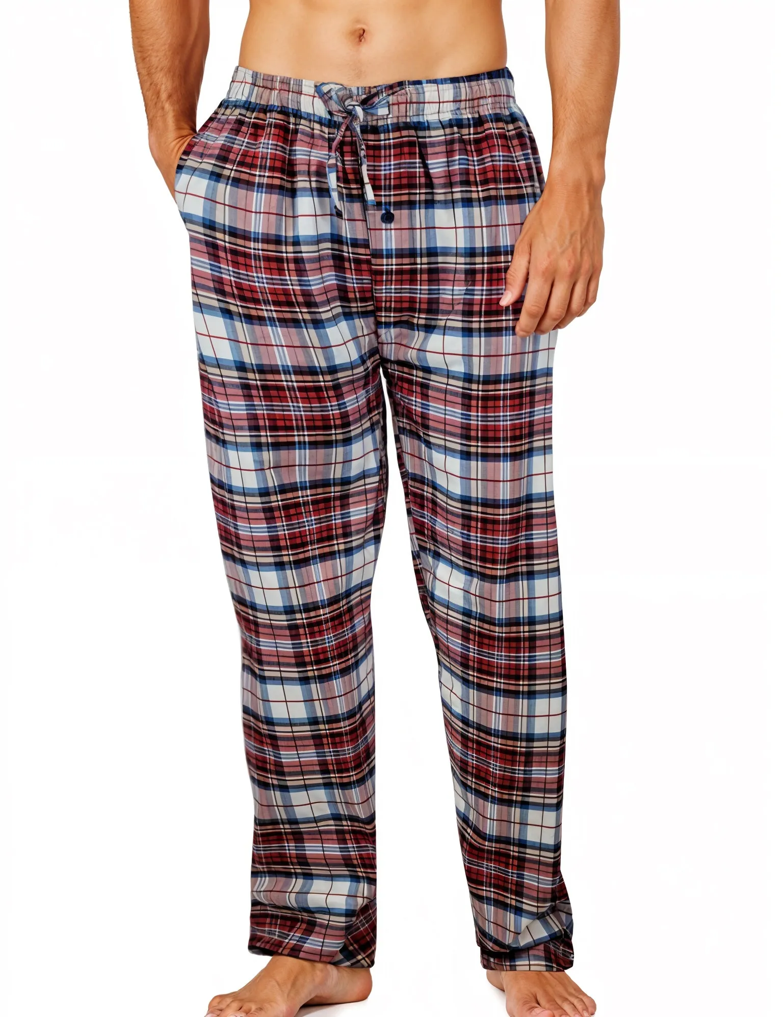 Men's Cotton Lounge Pajama Pants in S-6XL Sizes - Explore the Big and Tall Collection | Three-Pack  Different Touch