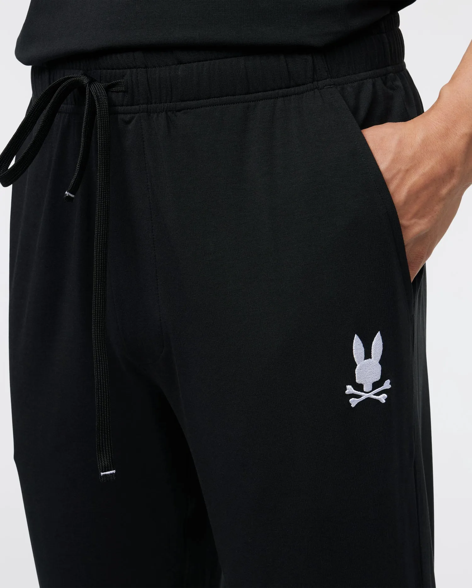 MENS JERSEY LOUNGE PANT TONAL EMBROIDERED BUNNY - B6P633Z1CM