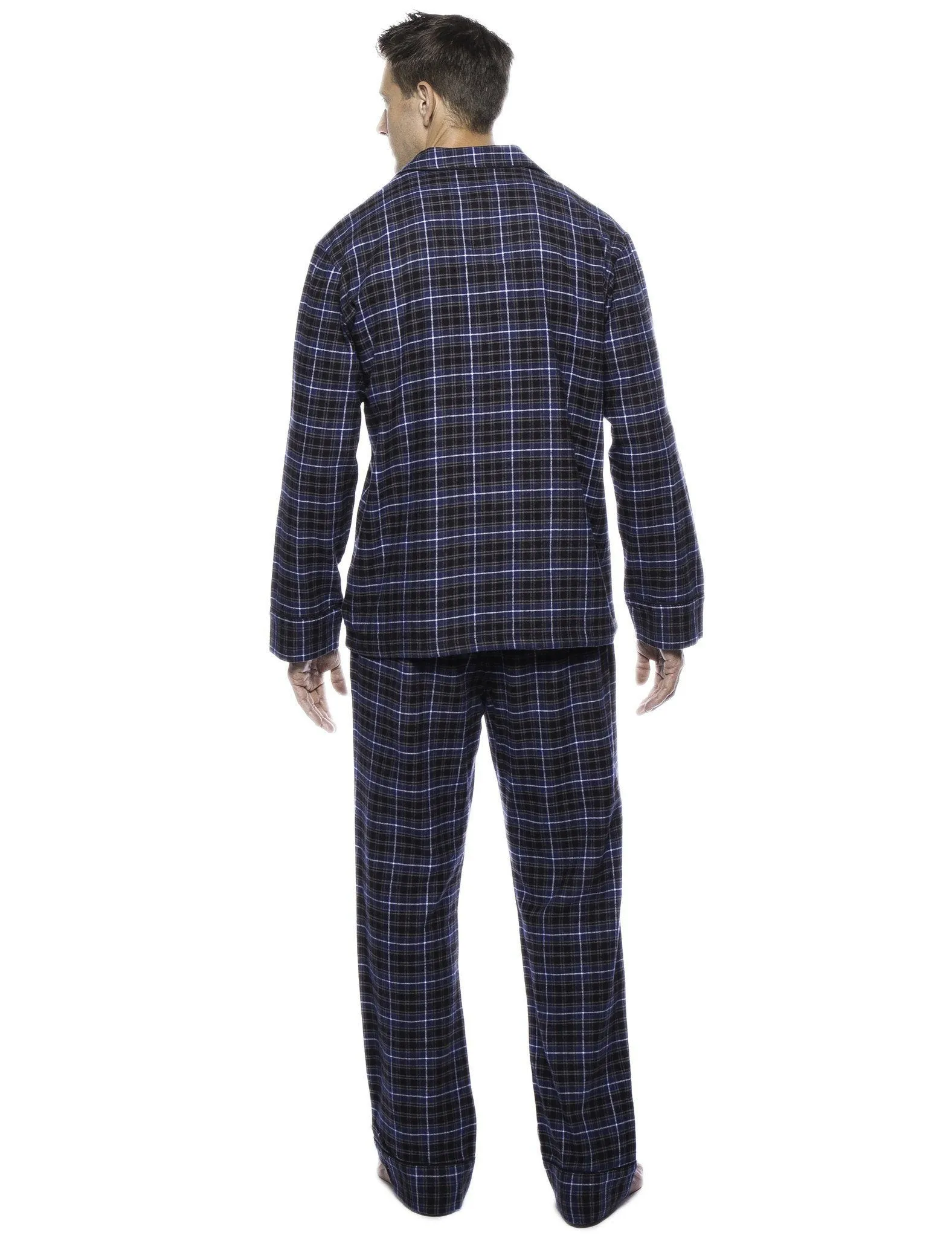 Men's Premium 100% Cotton Flannel Pajama Sleepwear Set