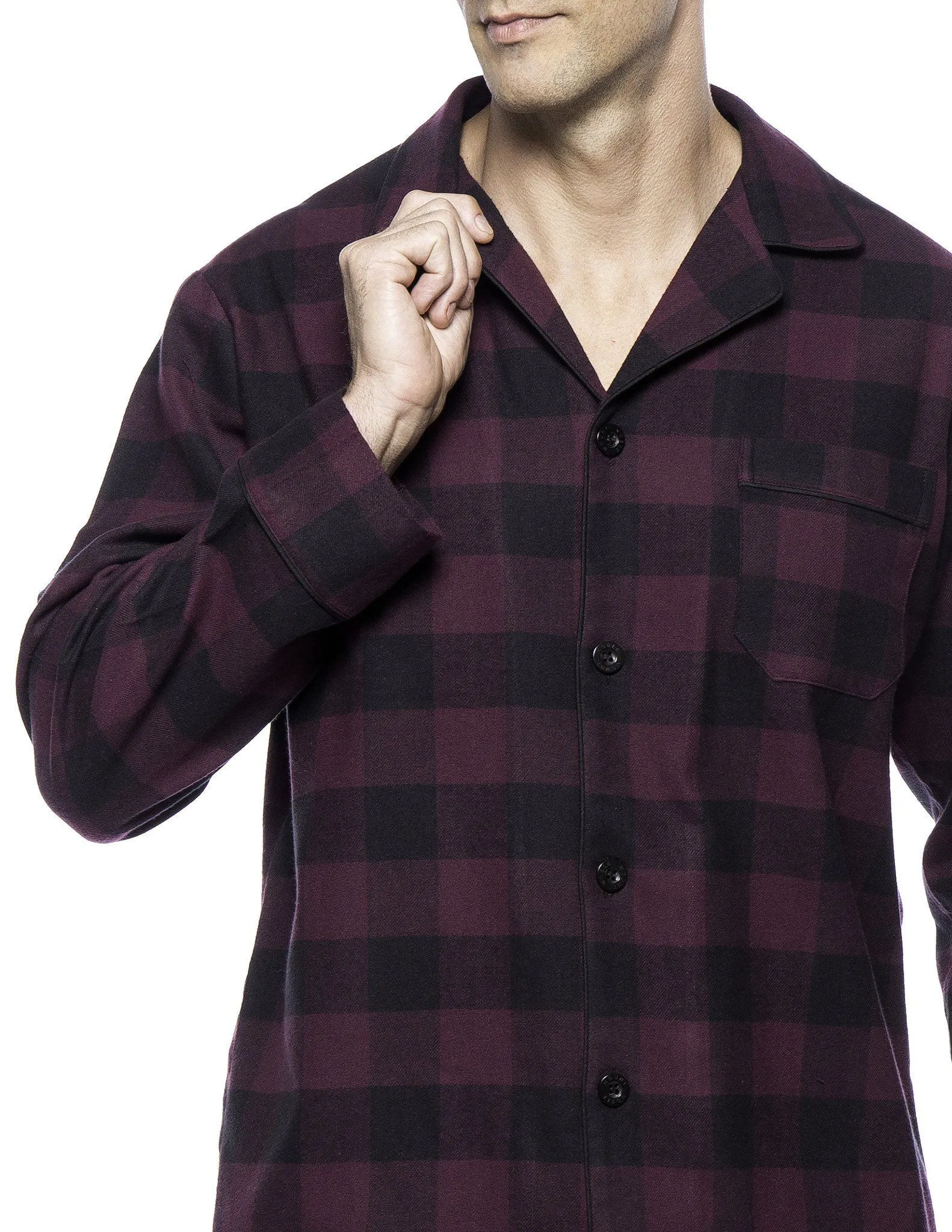 Men's Premium 100% Cotton Flannel Pajama Sleepwear Set