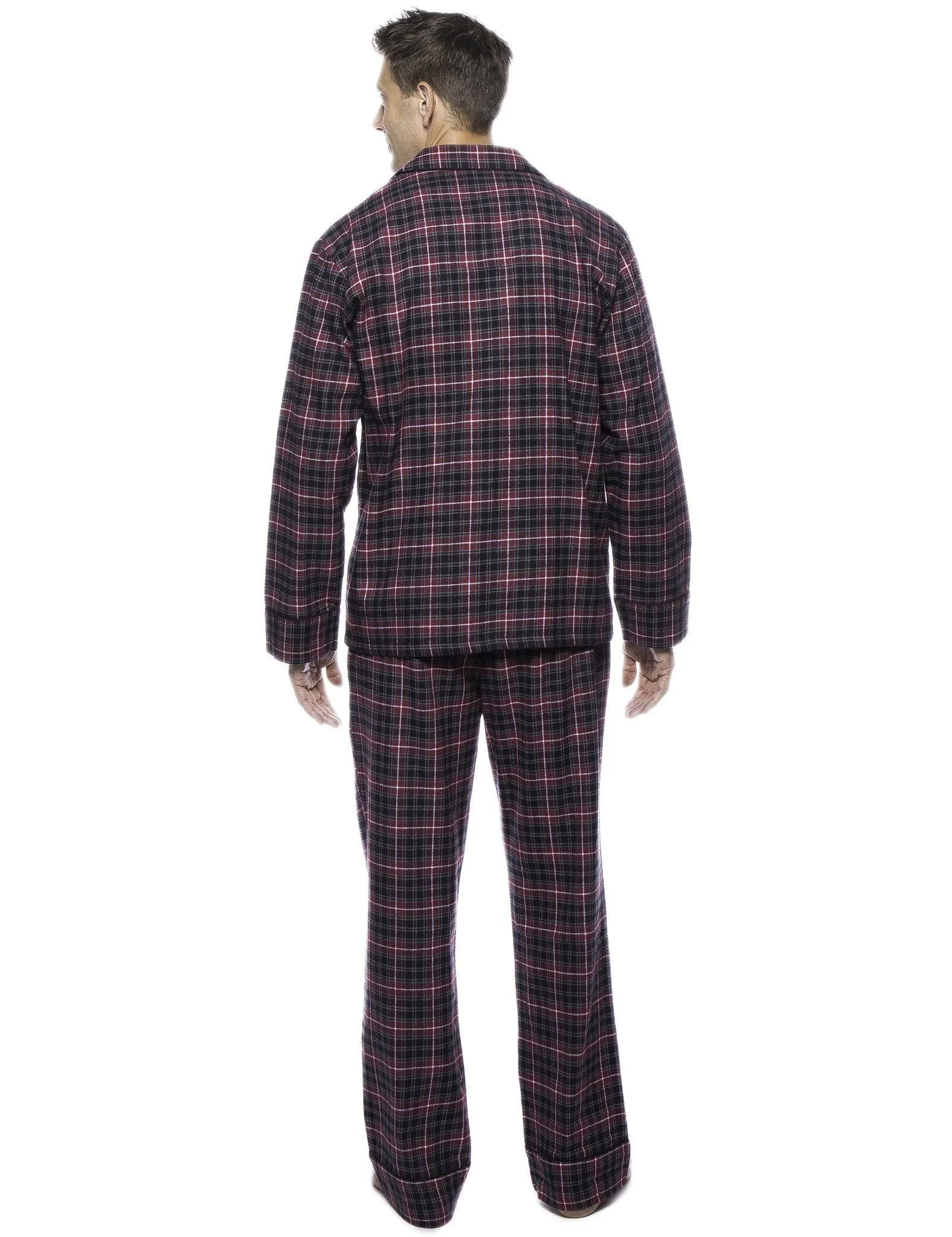 Men's Premium 100% Cotton Flannel Pajama Sleepwear Set