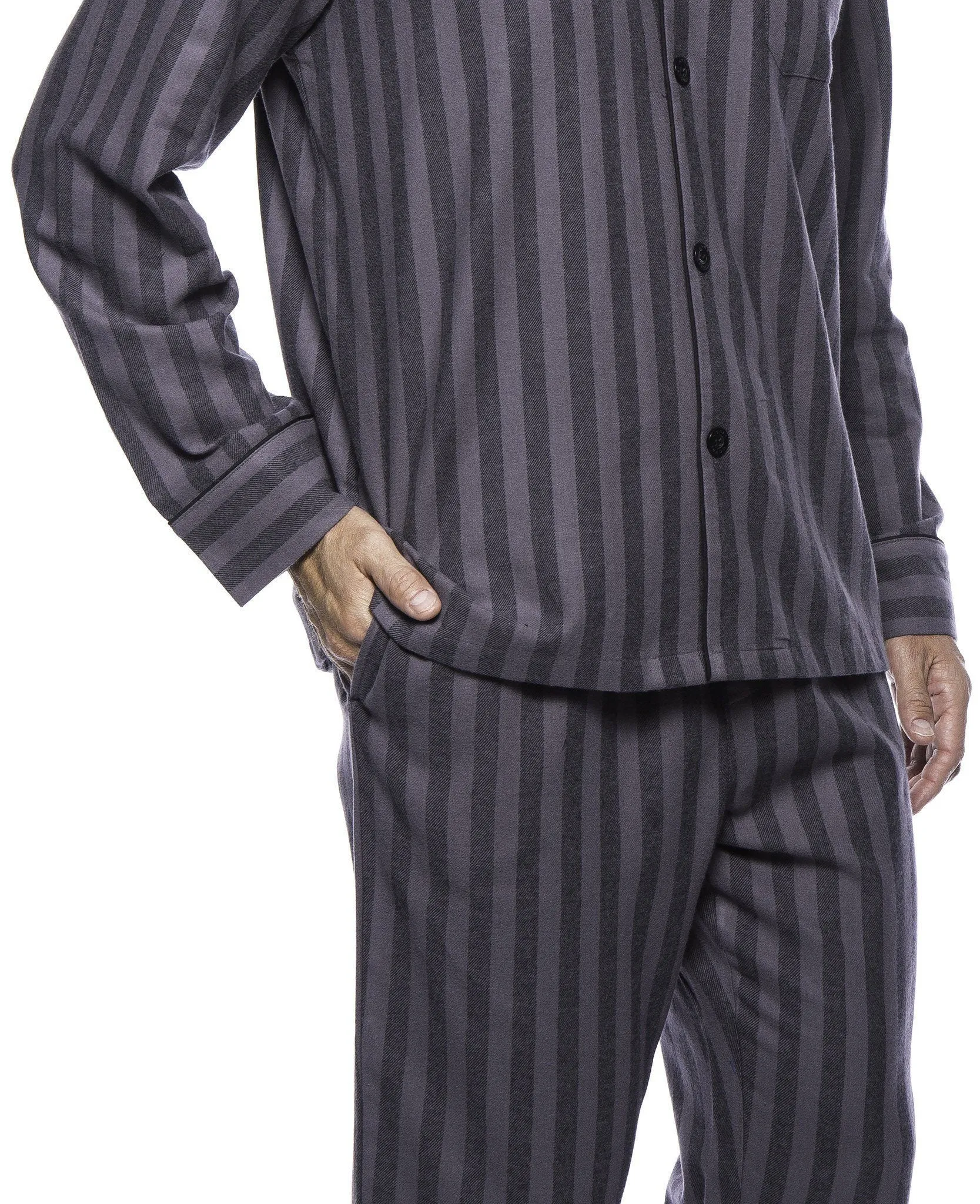 Men's Premium 100% Cotton Flannel Pajama Sleepwear Set