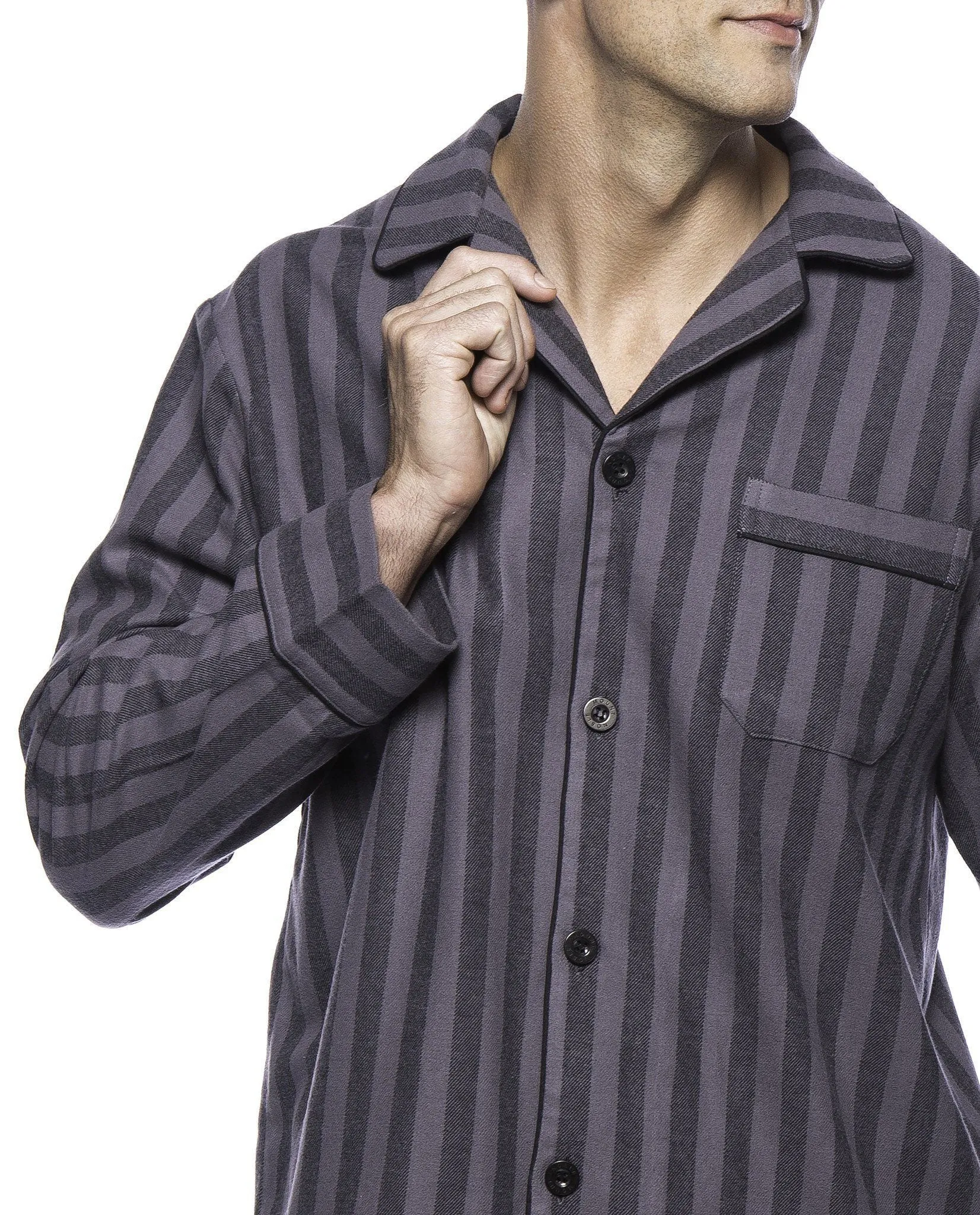 Men's Premium 100% Cotton Flannel Pajama Sleepwear Set