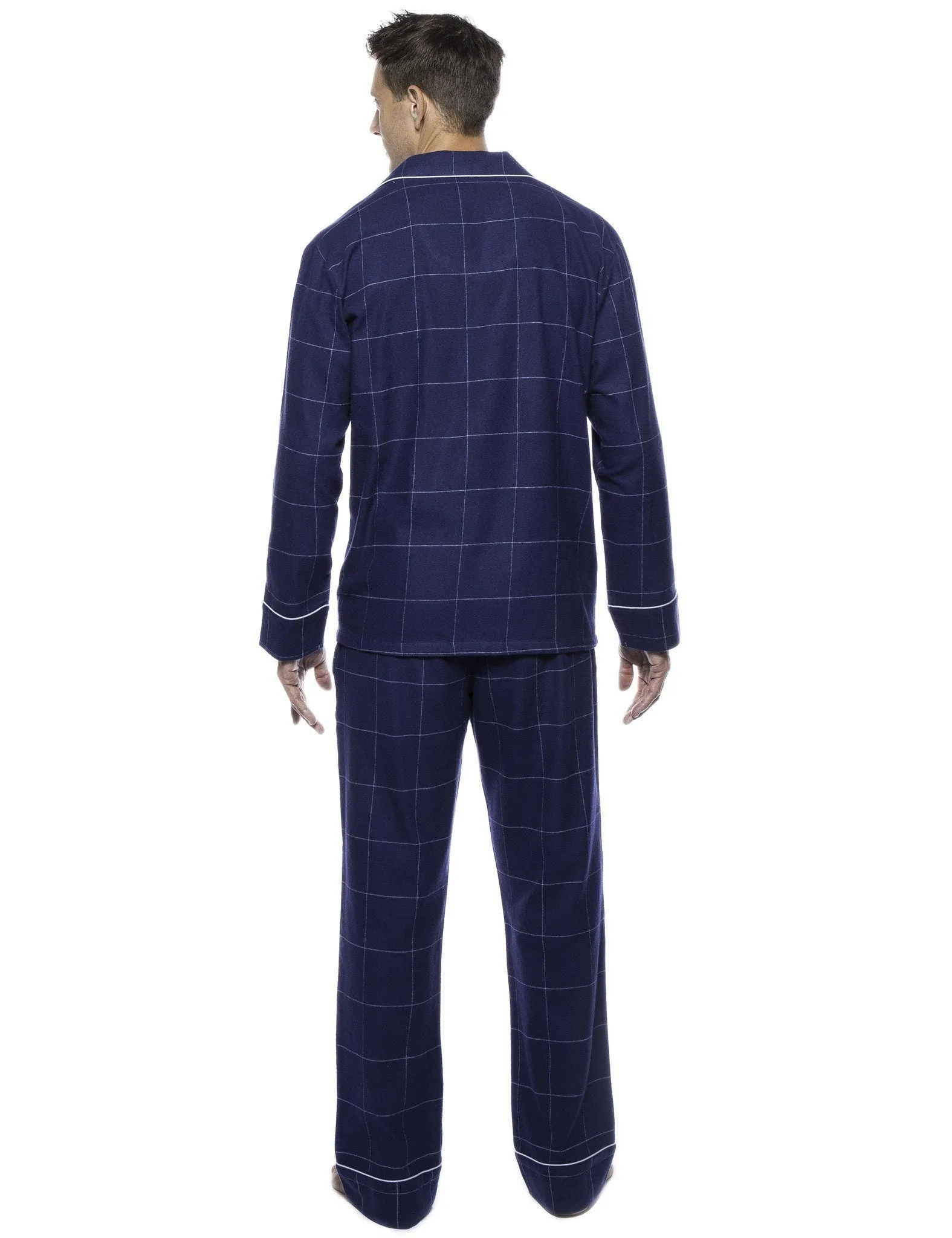 Men's Premium 100% Cotton Flannel Pajama Sleepwear Set