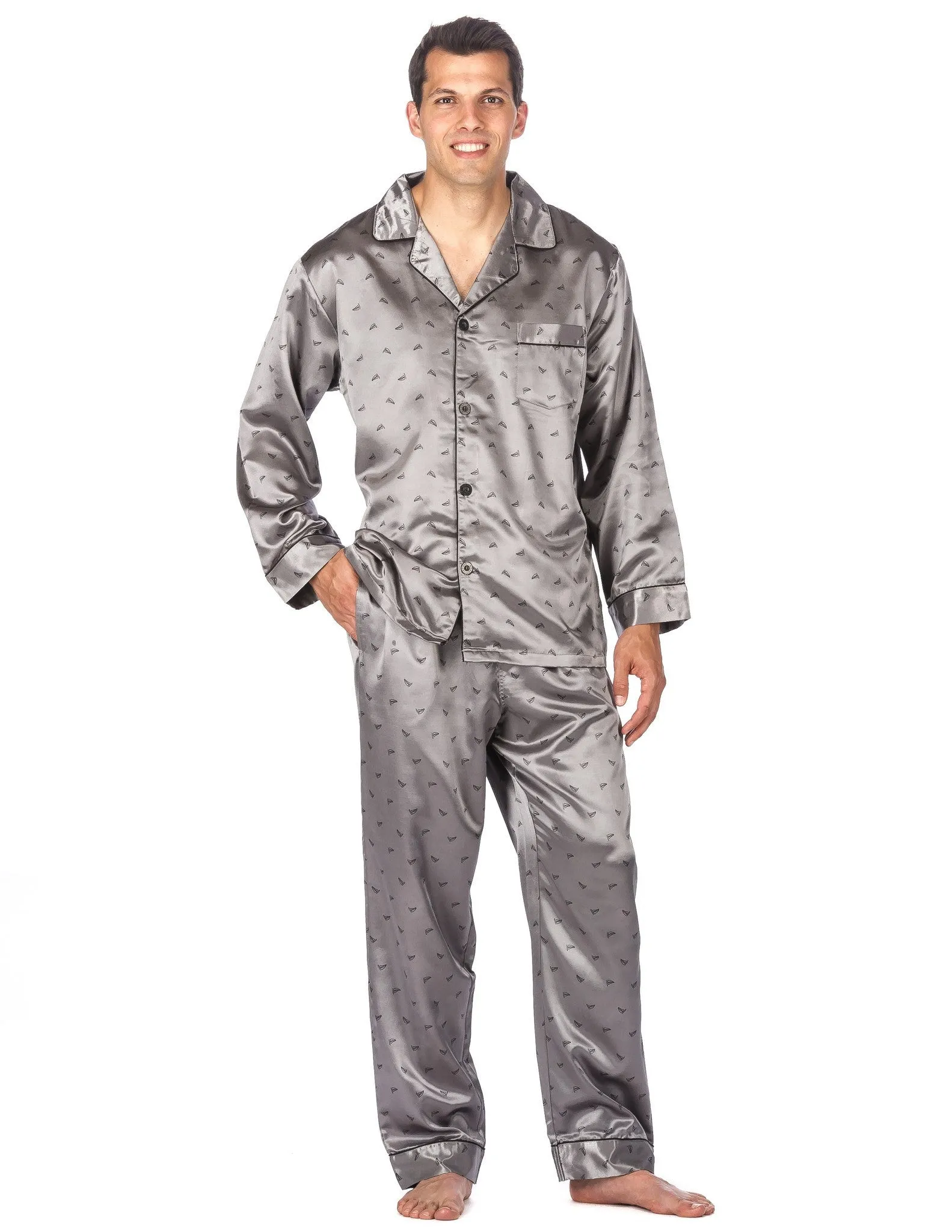 Men's Premium Satin Pajama Sleepwear Set