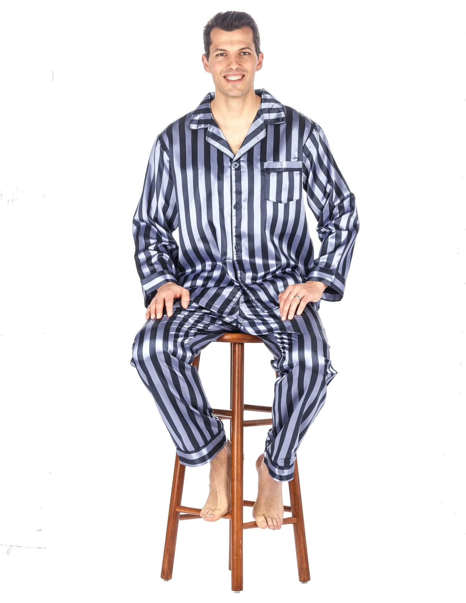 Men's Premium Satin Pajama Sleepwear Set