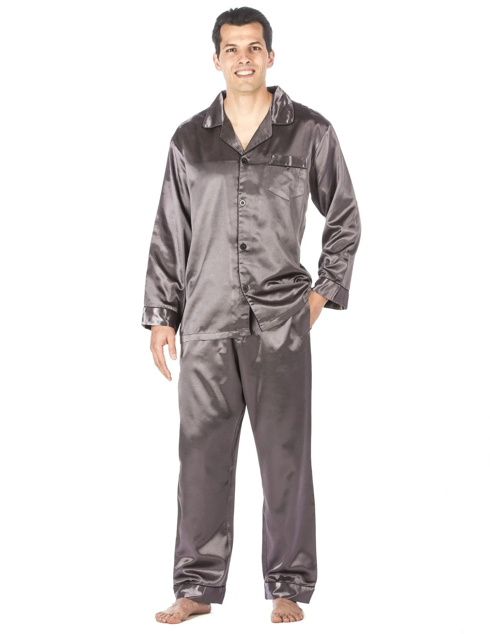 Men's Premium Satin Pajama Sleepwear Set