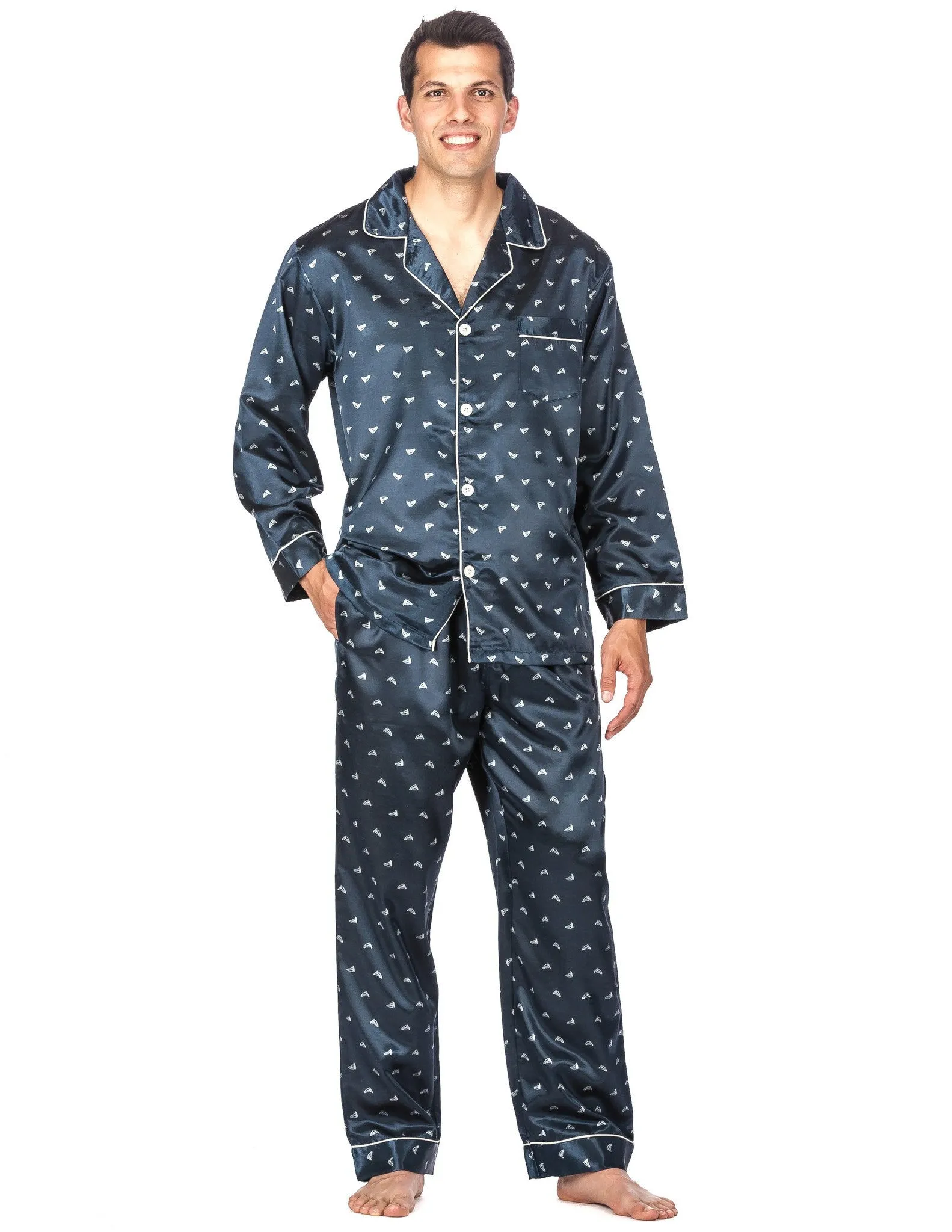 Men's Premium Satin Pajama Sleepwear Set