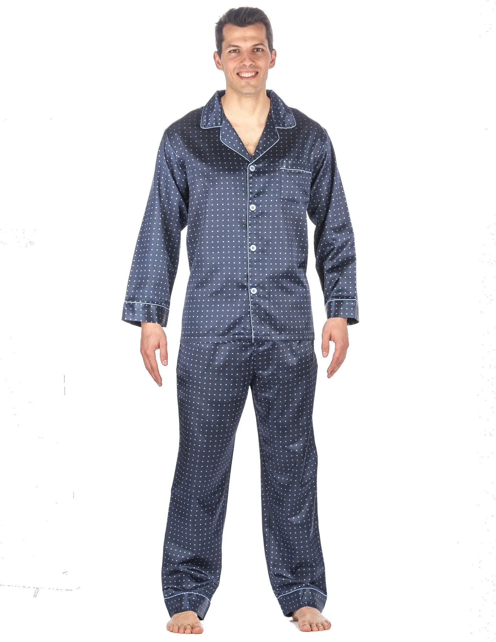 Men's Premium Satin Pajama Sleepwear Set