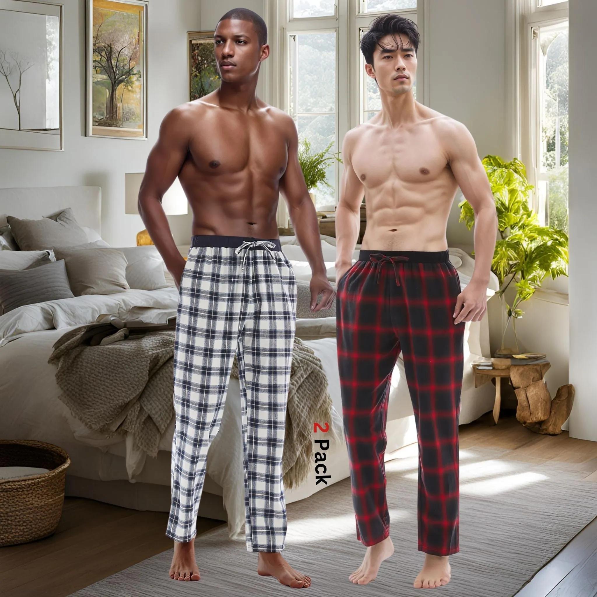 Men's Pyjama Bottoms Cotton Lounge Pants Fashion Loungewear