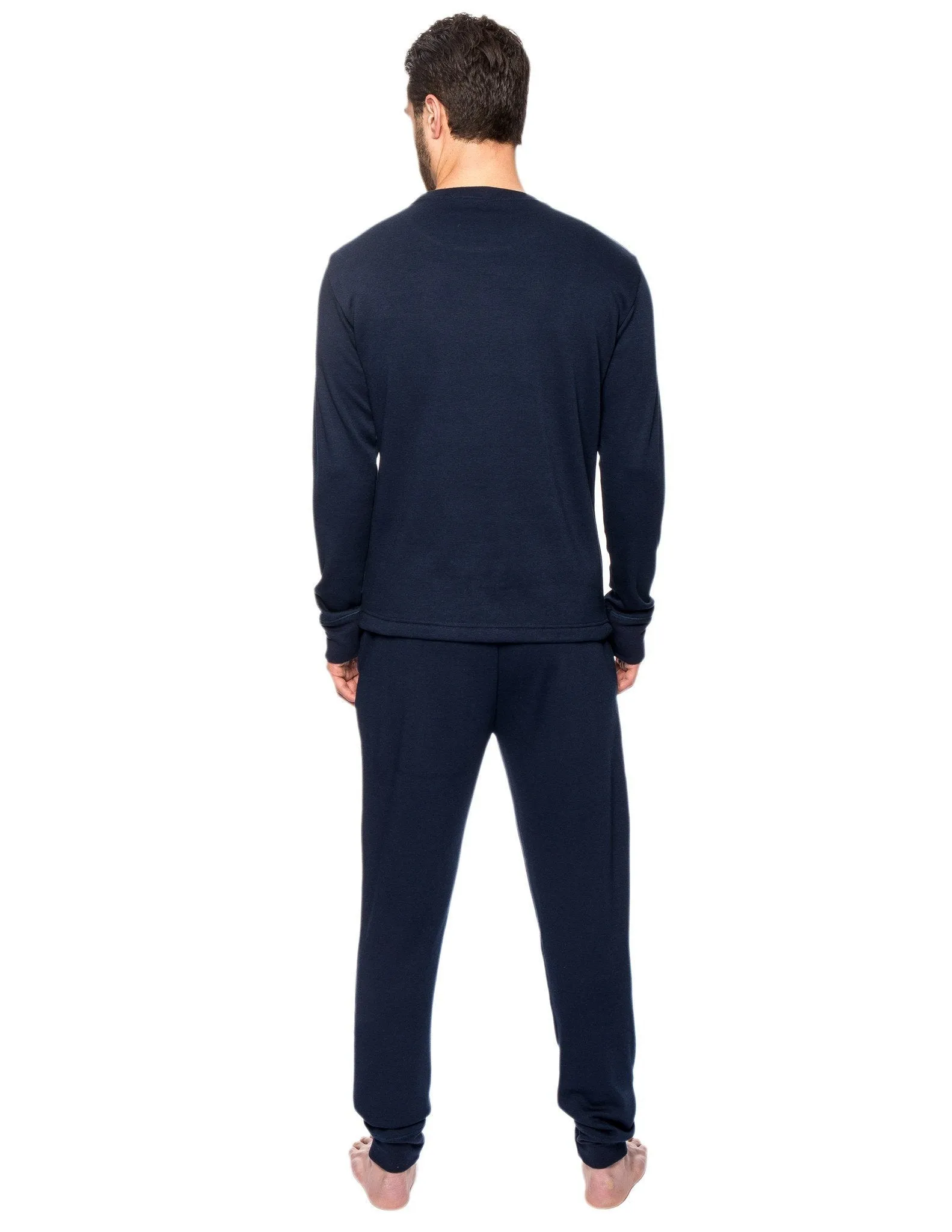 Men's Super Soft Brushed Lounge Set (Slim Fit) - Navy