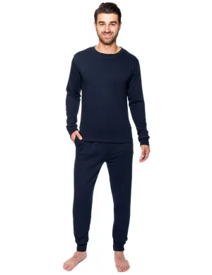 Men's Super Soft Brushed Lounge Set (Slim Fit) - Navy