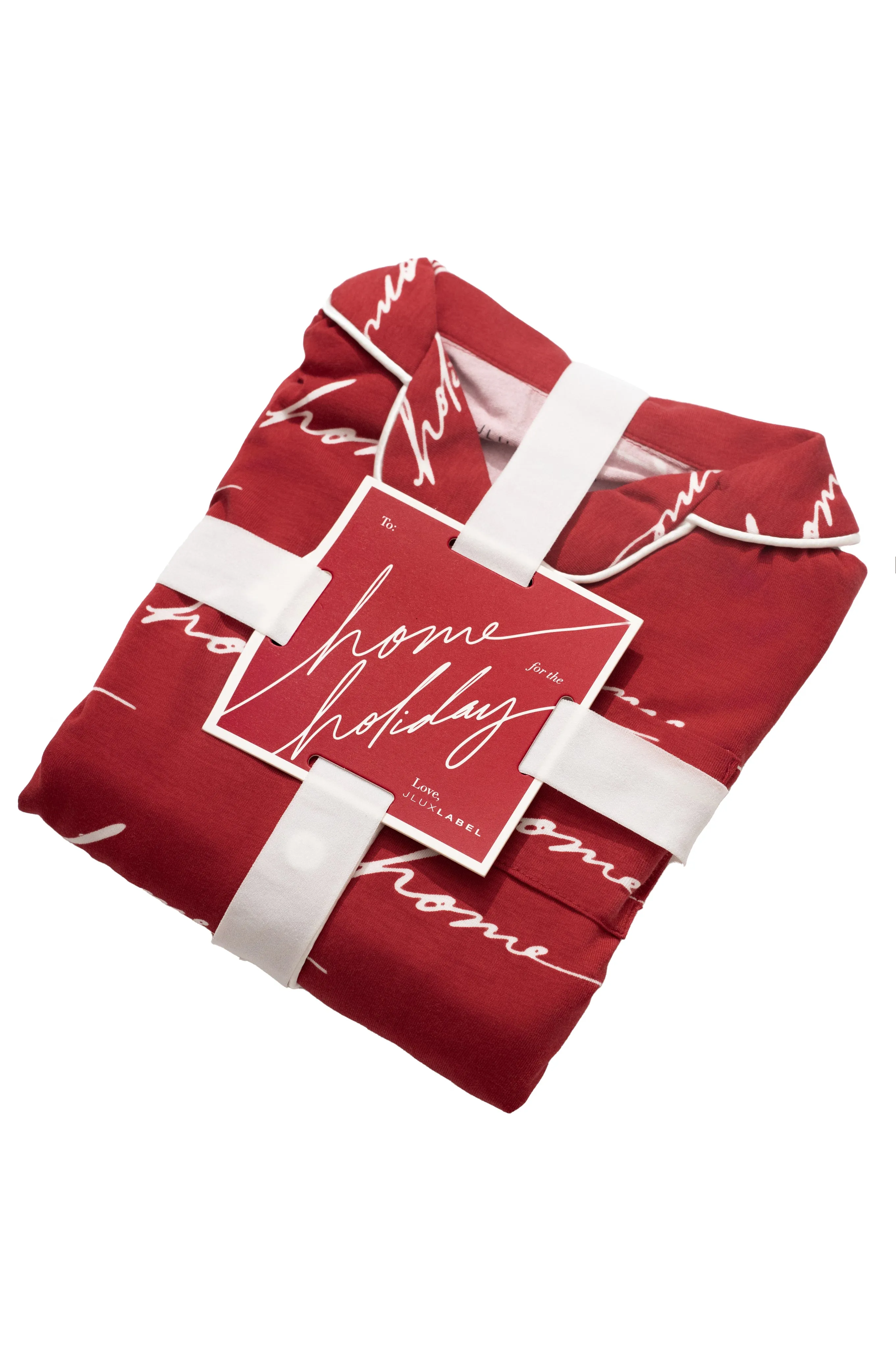 Merry Red Home For The Holidays Kids Pajama Set