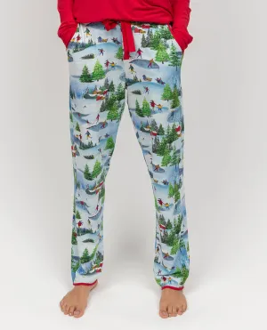 Montana Womens Wintersape Printed Jersey Pyjama Bottoms