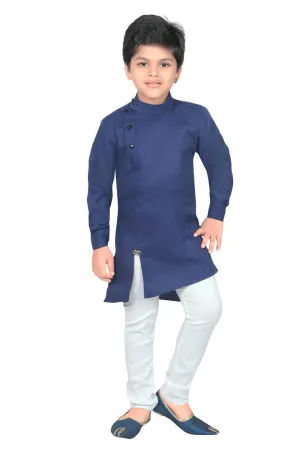 Navy Blue Kurta Pajama Set For Baby Boy