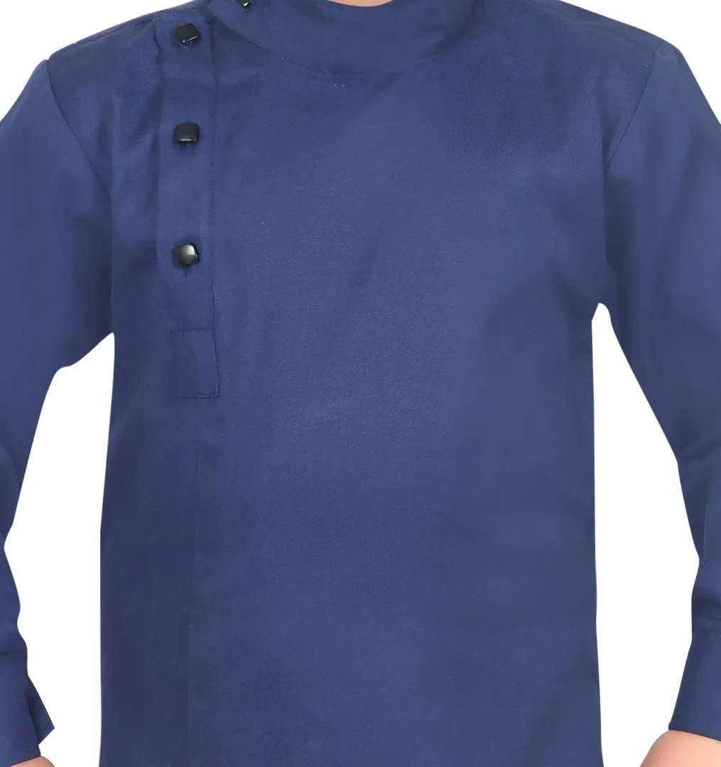 Navy Blue Kurta Pajama Set For Baby Boy