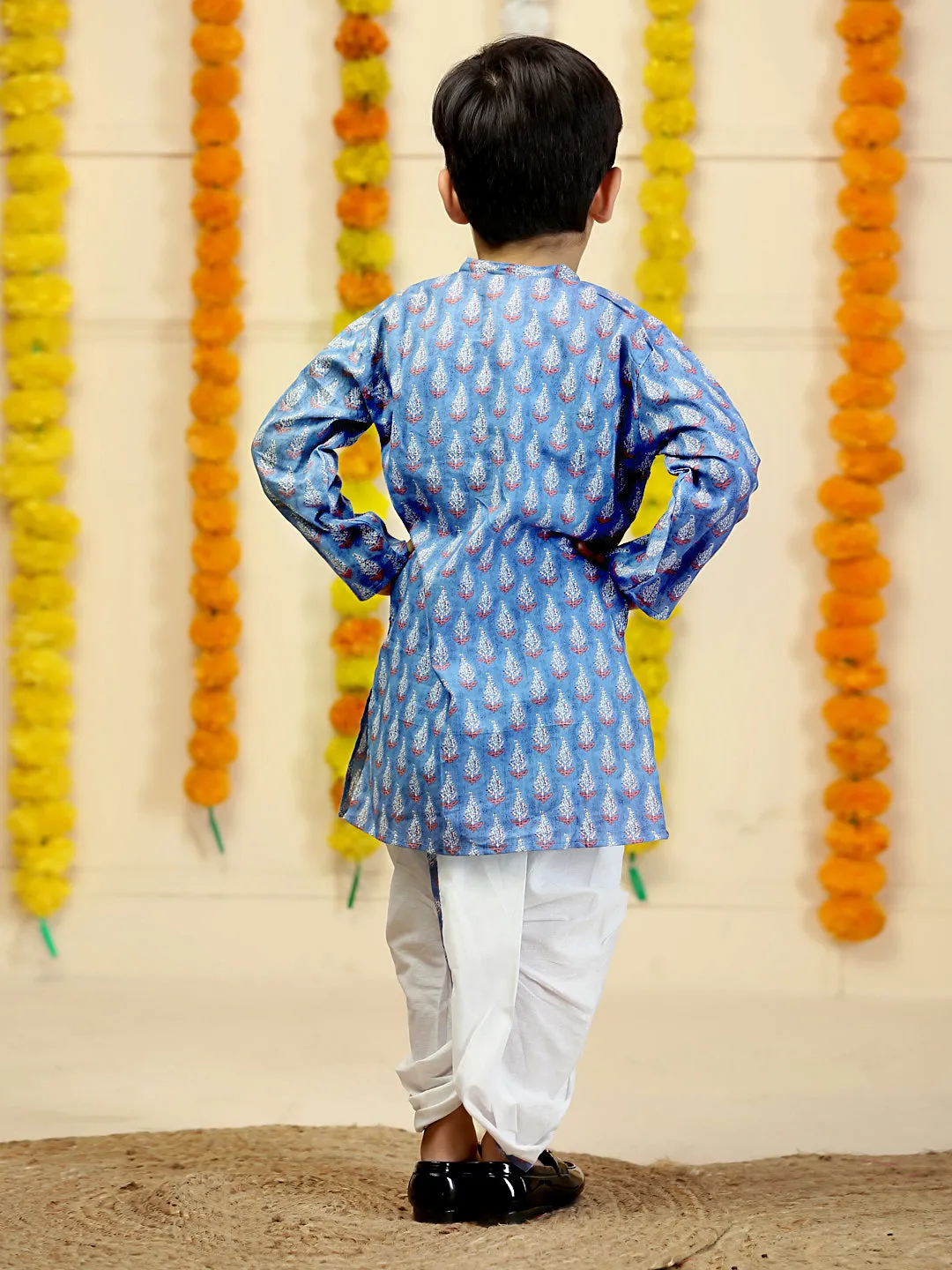 Pale Blue Boys Dhoti Kurta Set