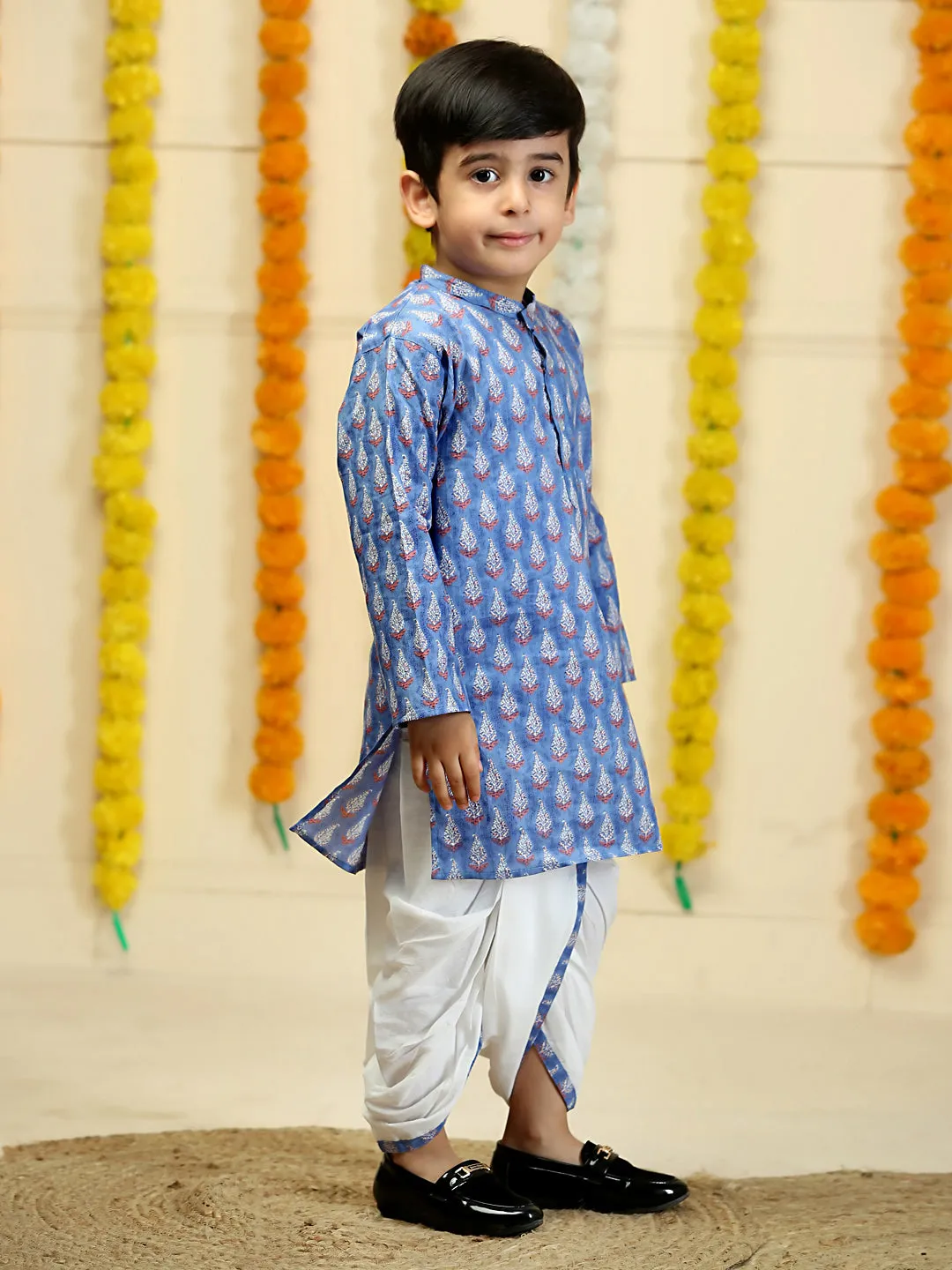 Pale Blue Boys Dhoti Kurta Set