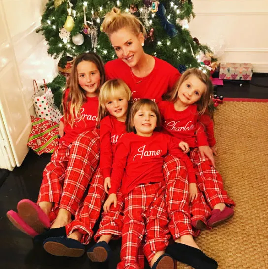 Personalized Matching Family Christmas Pajamas with Names