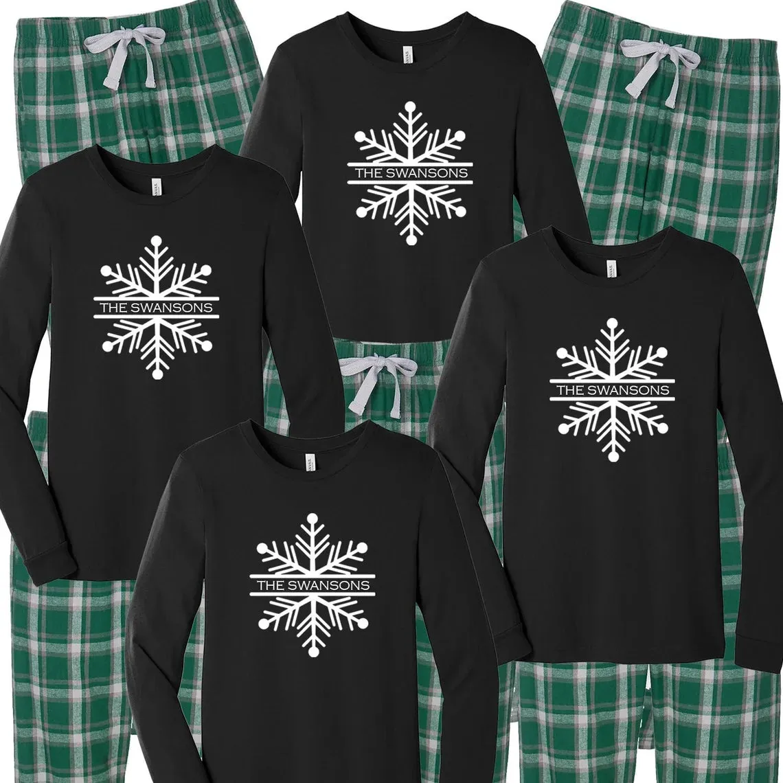 Personalized Matching Family Pajamas - Let It Snow