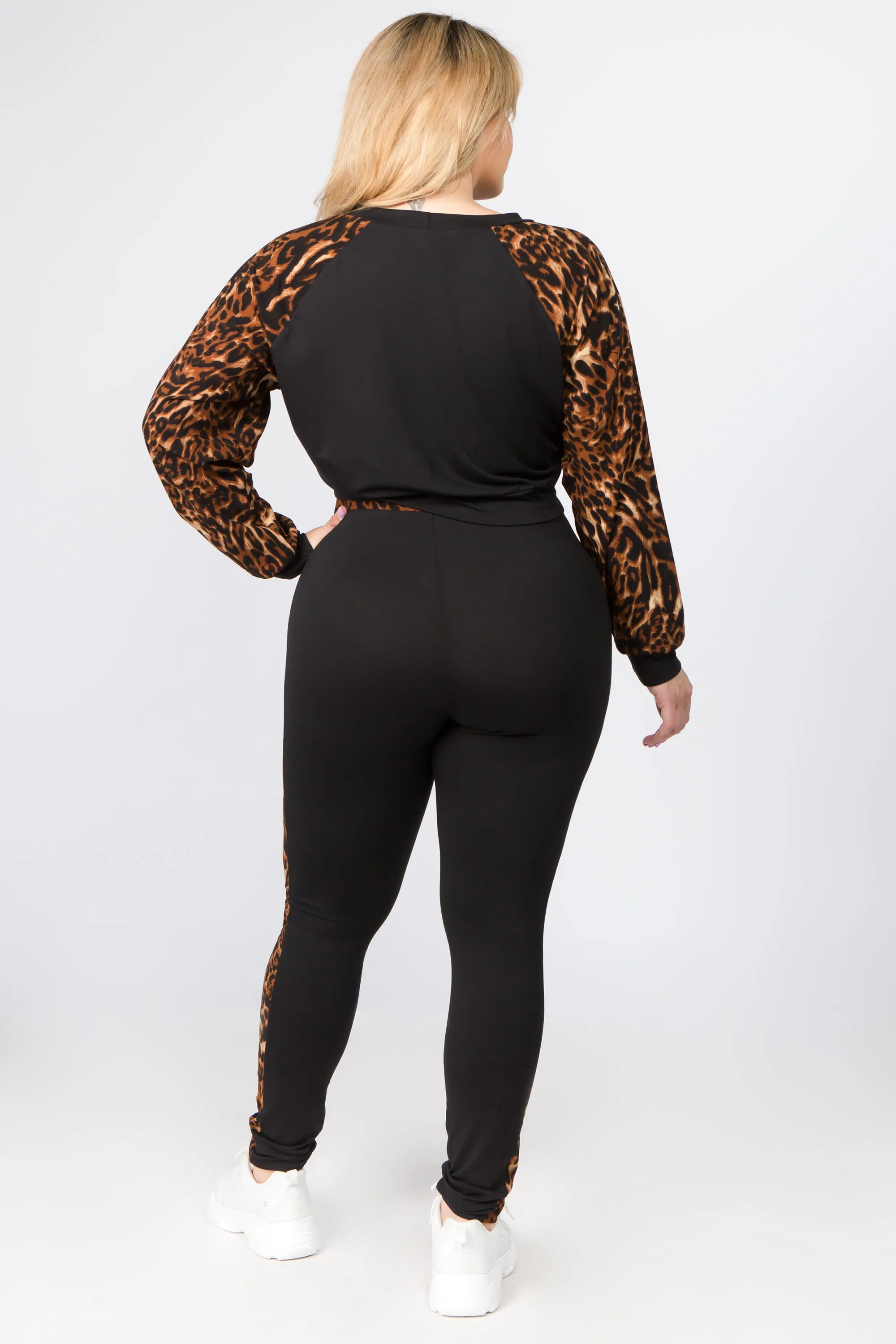 Plus Size Call of the Leopard Matching Set