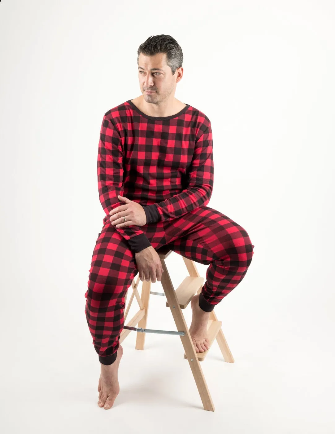 Red & Black Plaid Matching Family Pajama Set