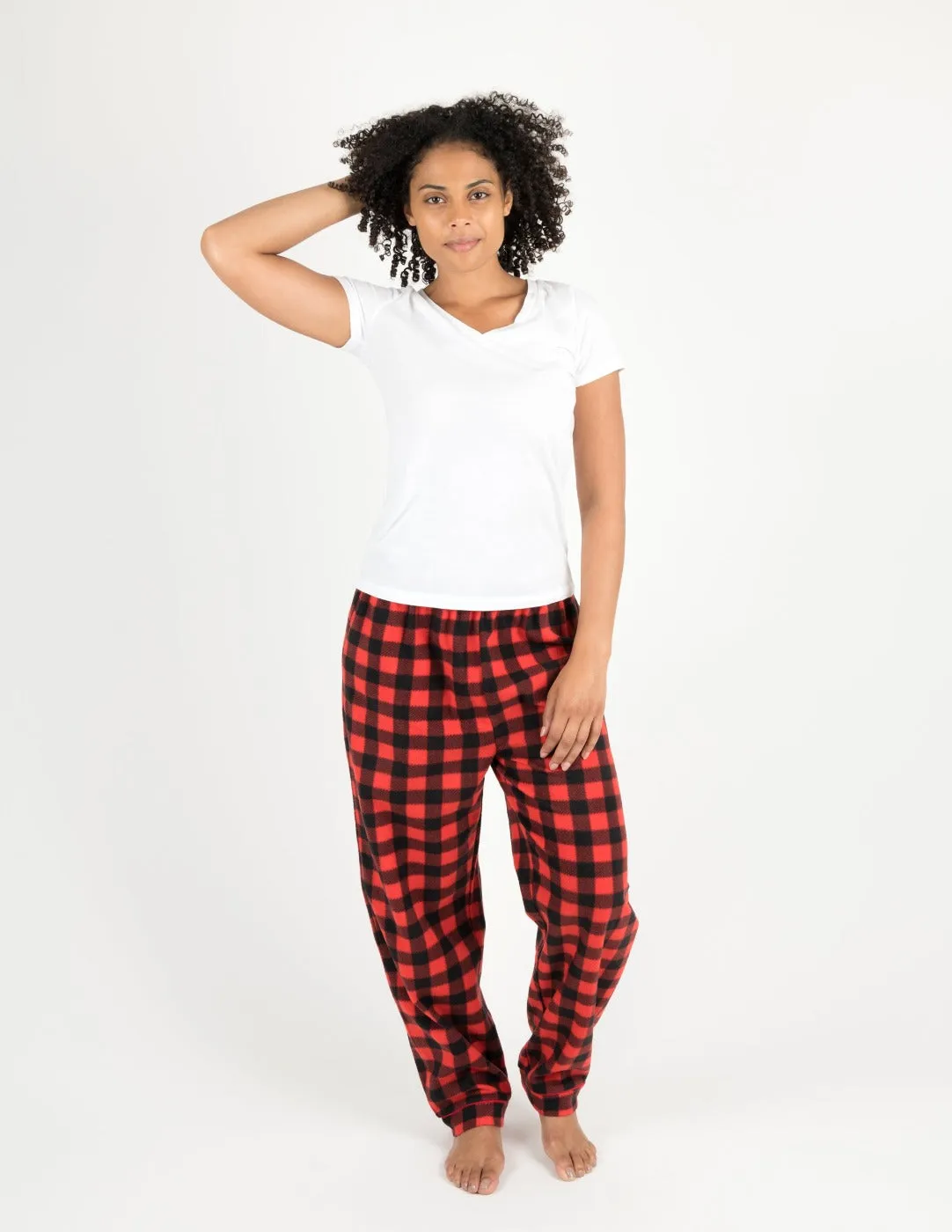 Red & Black Plaid Matching Family Pajama Set