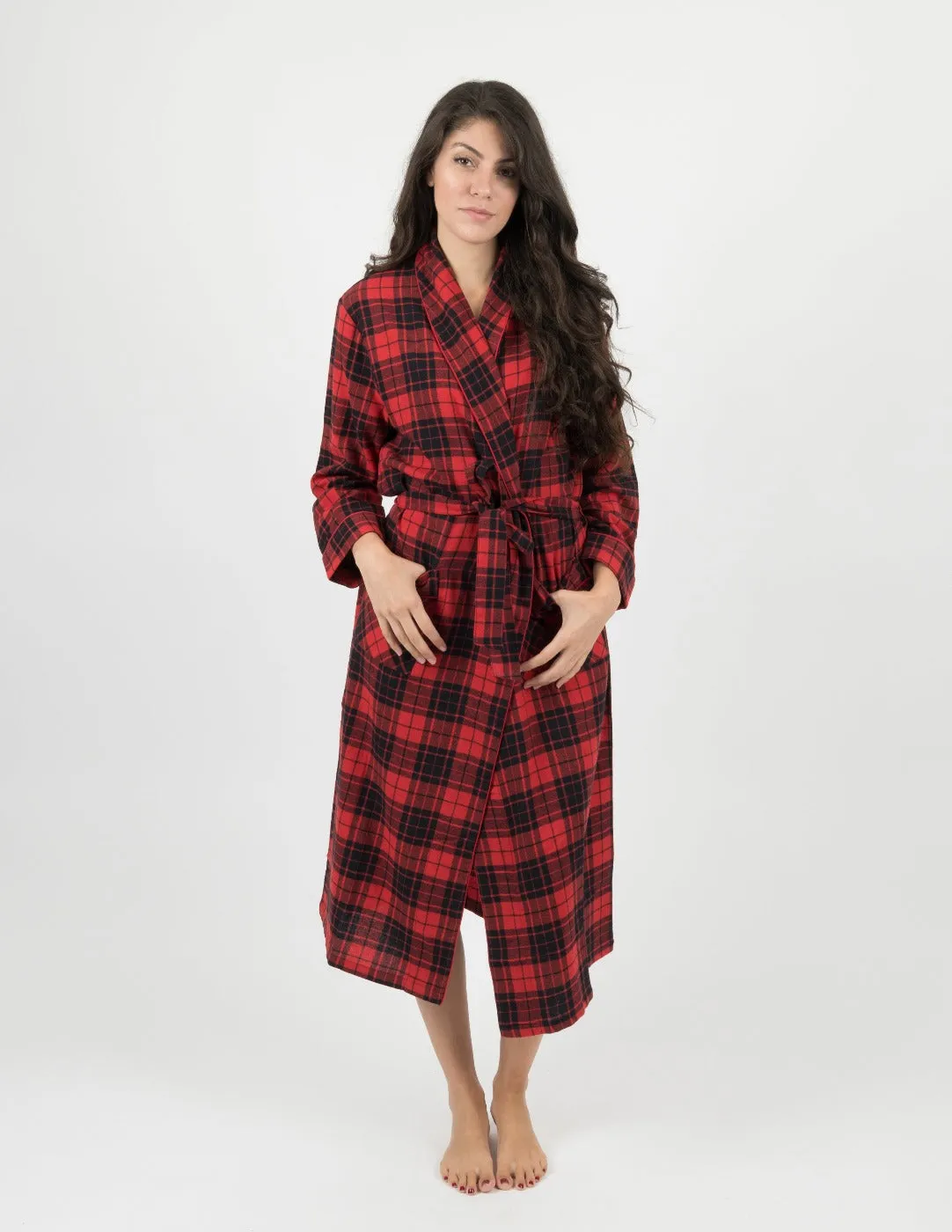 Red & Black Plaid Matching Family Pajama Set