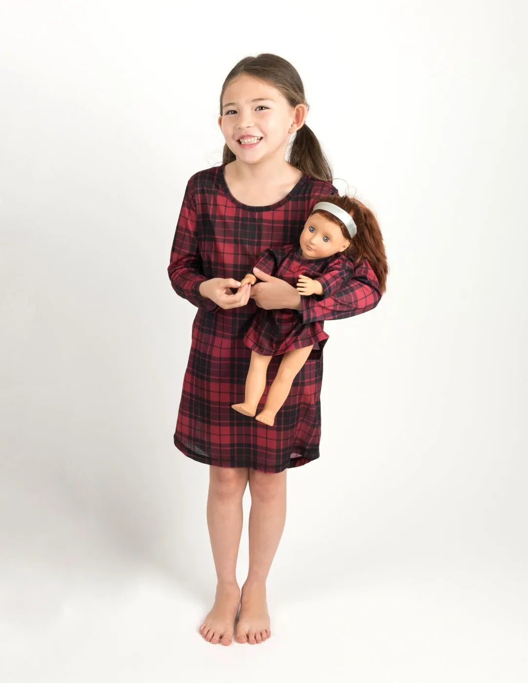 Red & Black Plaid Matching Family Pajama Set