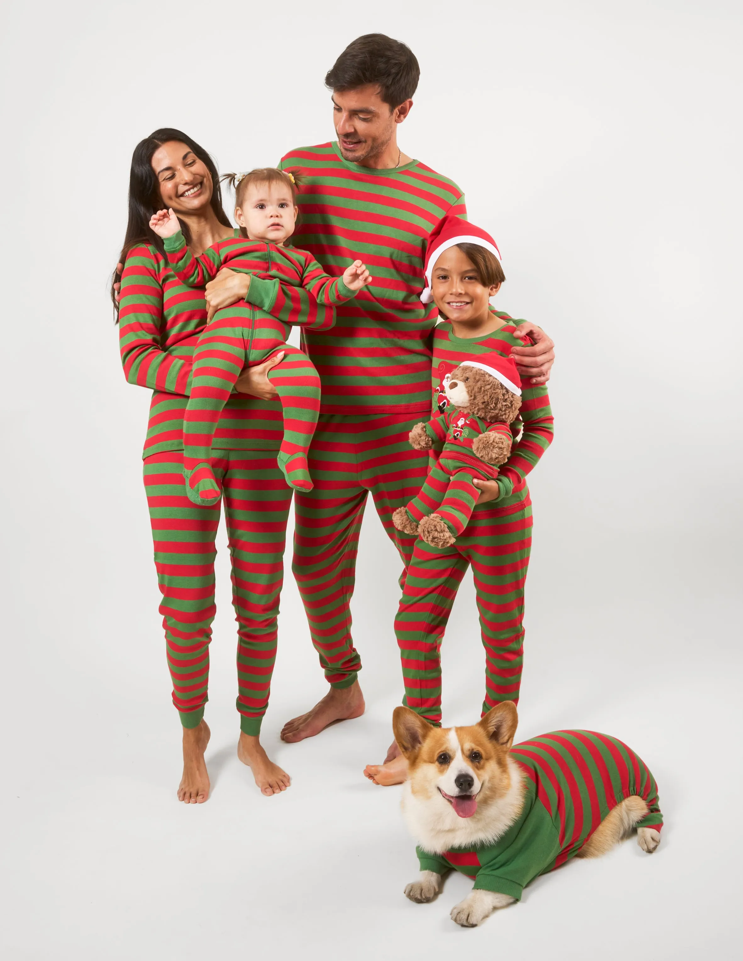 Red & Green Matching Family Pajama Set