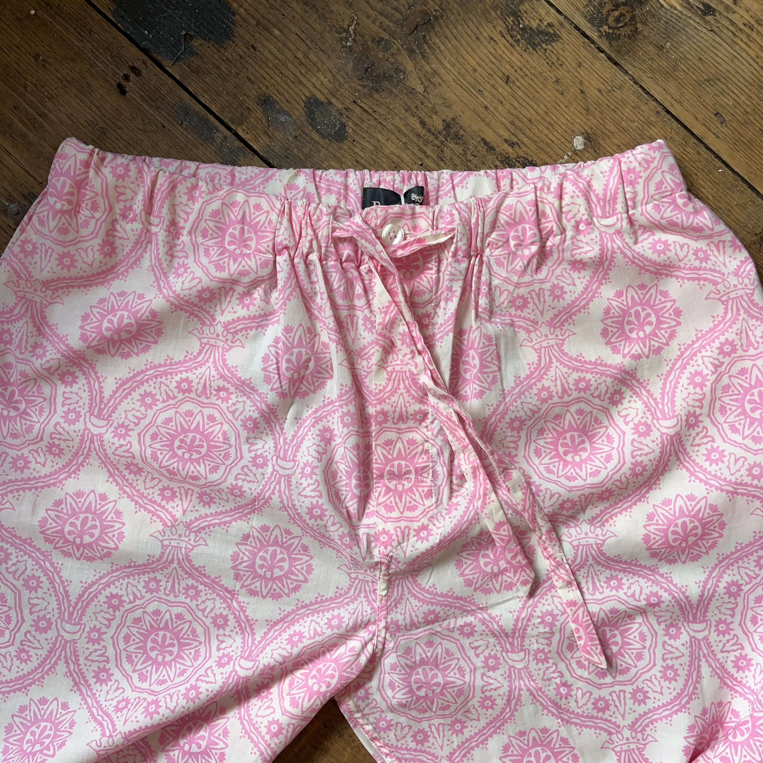 Regent - Lounge Pants - Pink/White Pattern- PJ