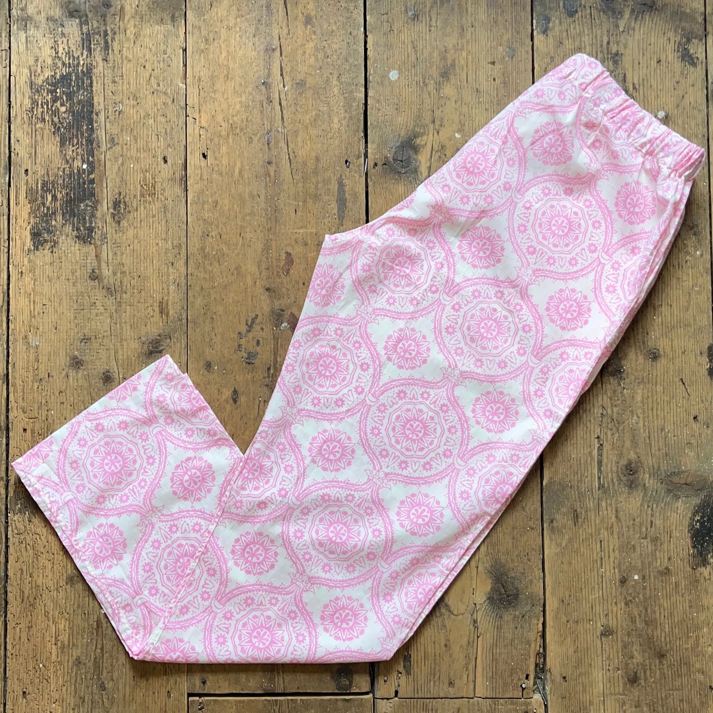 Regent - Lounge Pants - Pink/White Pattern- PJ