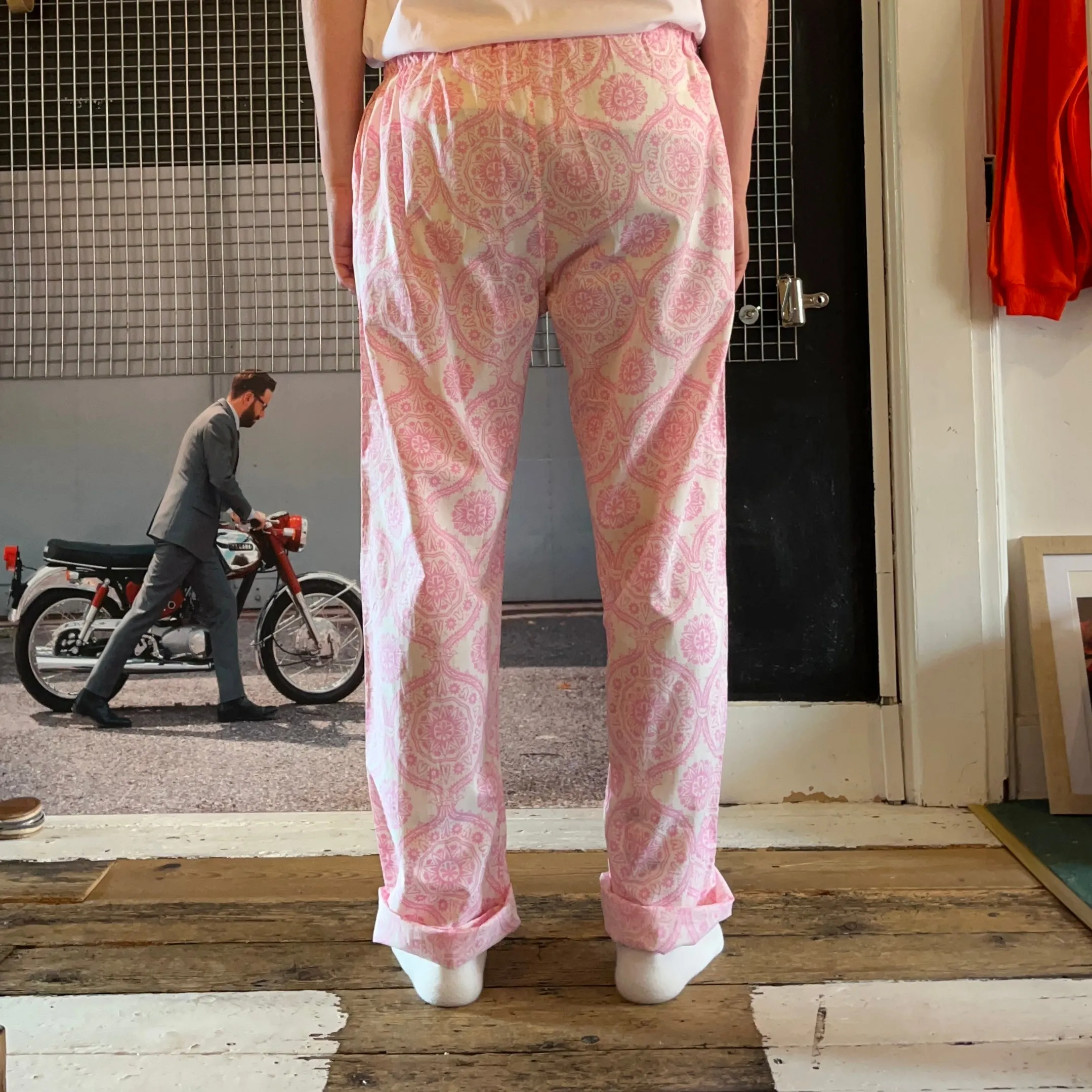 Regent - Lounge Pants - Pink/White Pattern- PJ