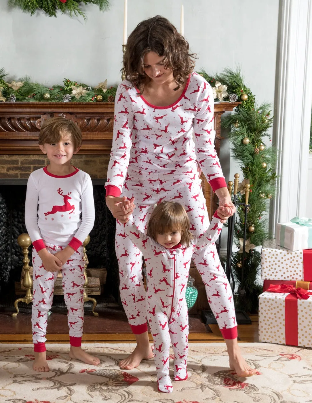 Reindeer Matching Family Pajama Set