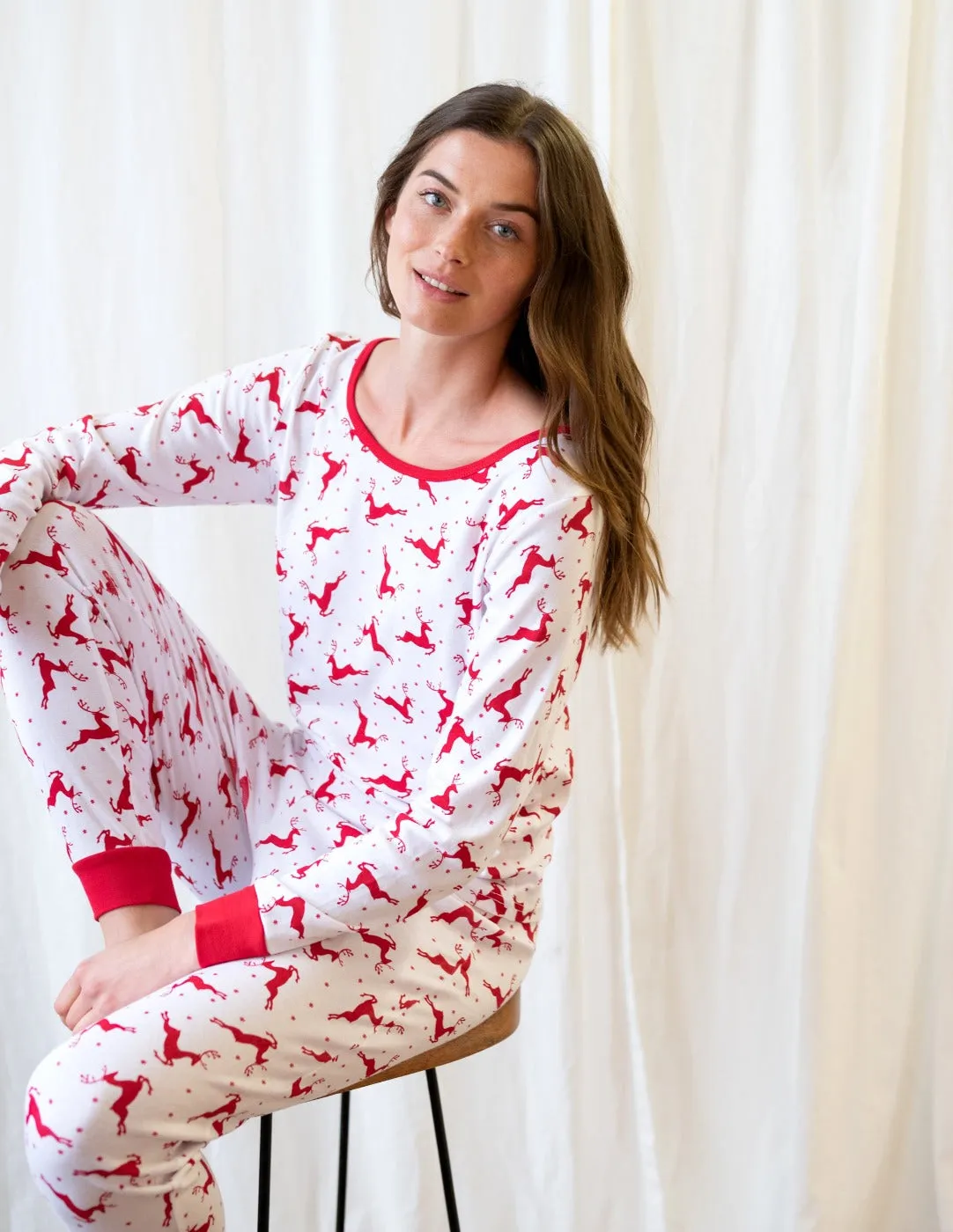 Reindeer Matching Family Pajama Set