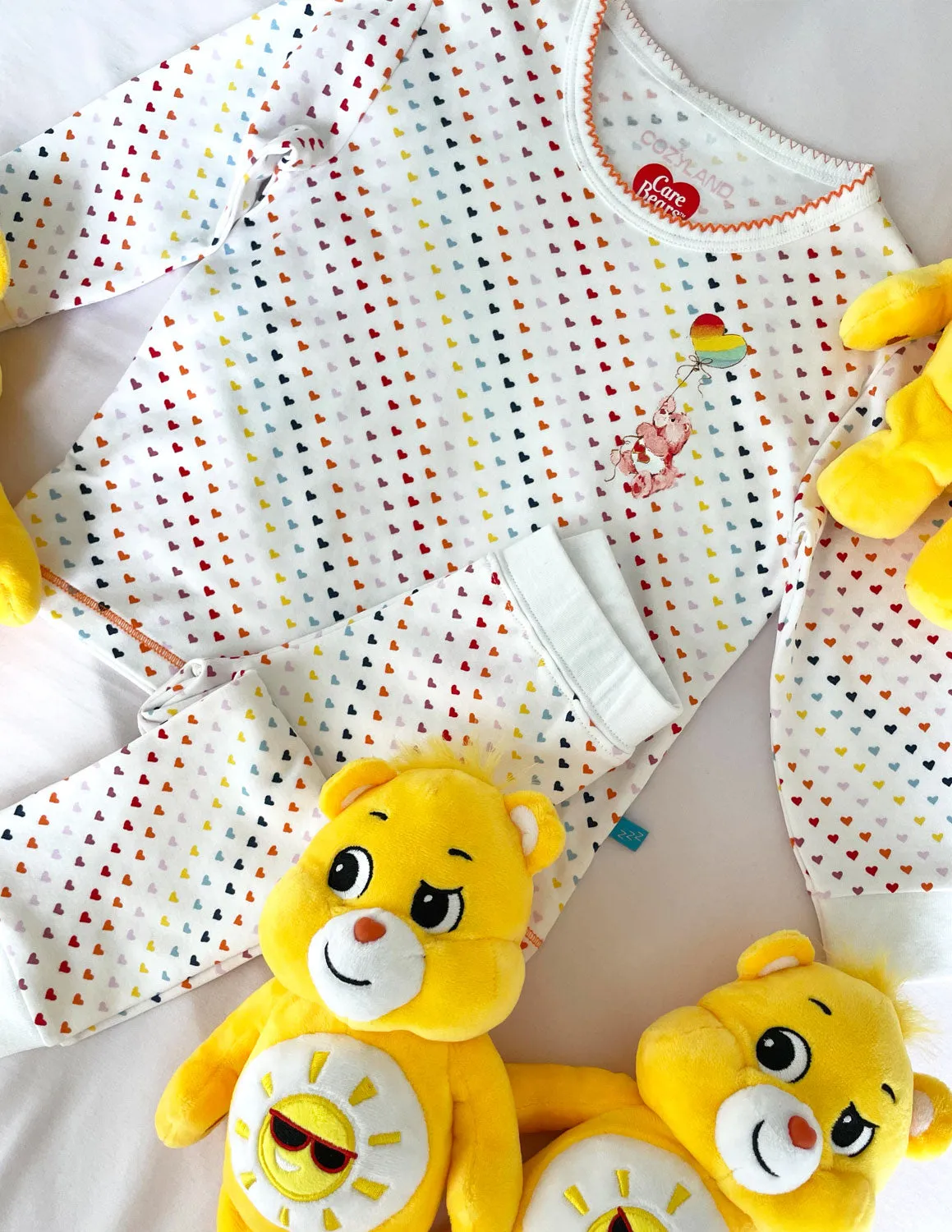 Riley PJ Set in Care Bears Hearts