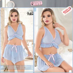 Ruselin Cami Set (Sky Blue )