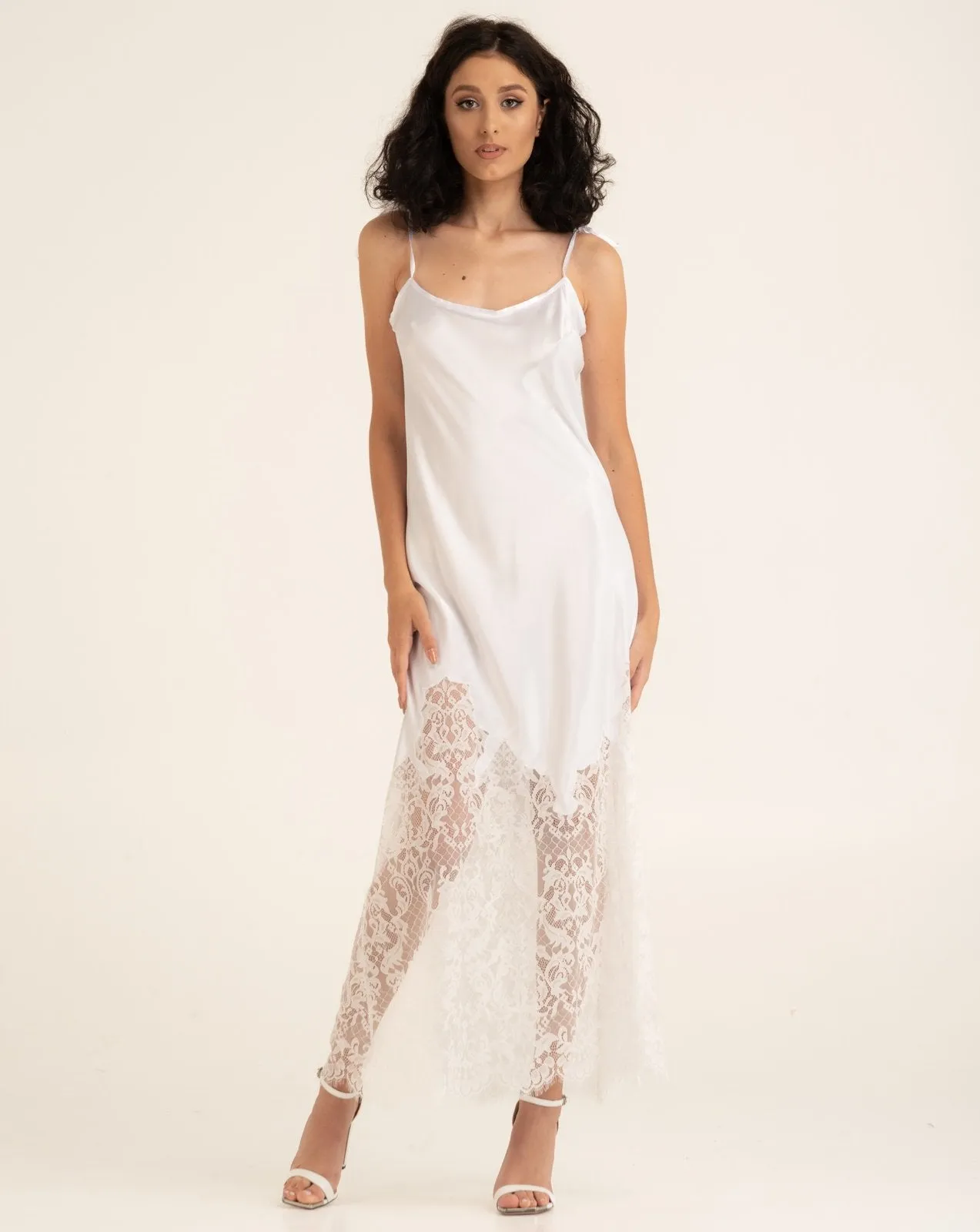 Silk Bridal Robe and Nightgown Set