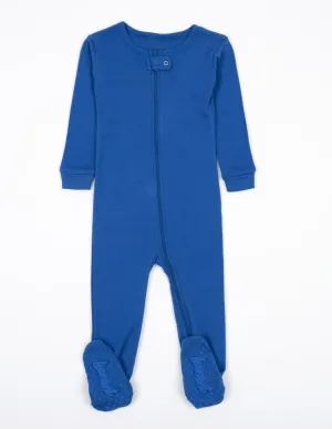 Solid Color Royal Blue Matching Family Pajama Set