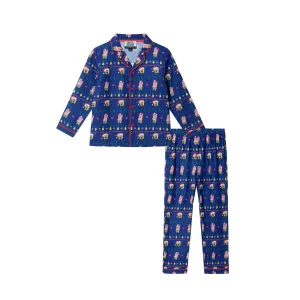 SpongeBob SquarePants™ x Andy & Evan® | Kids (2-12) Fair Isle Pajama Set | Navy