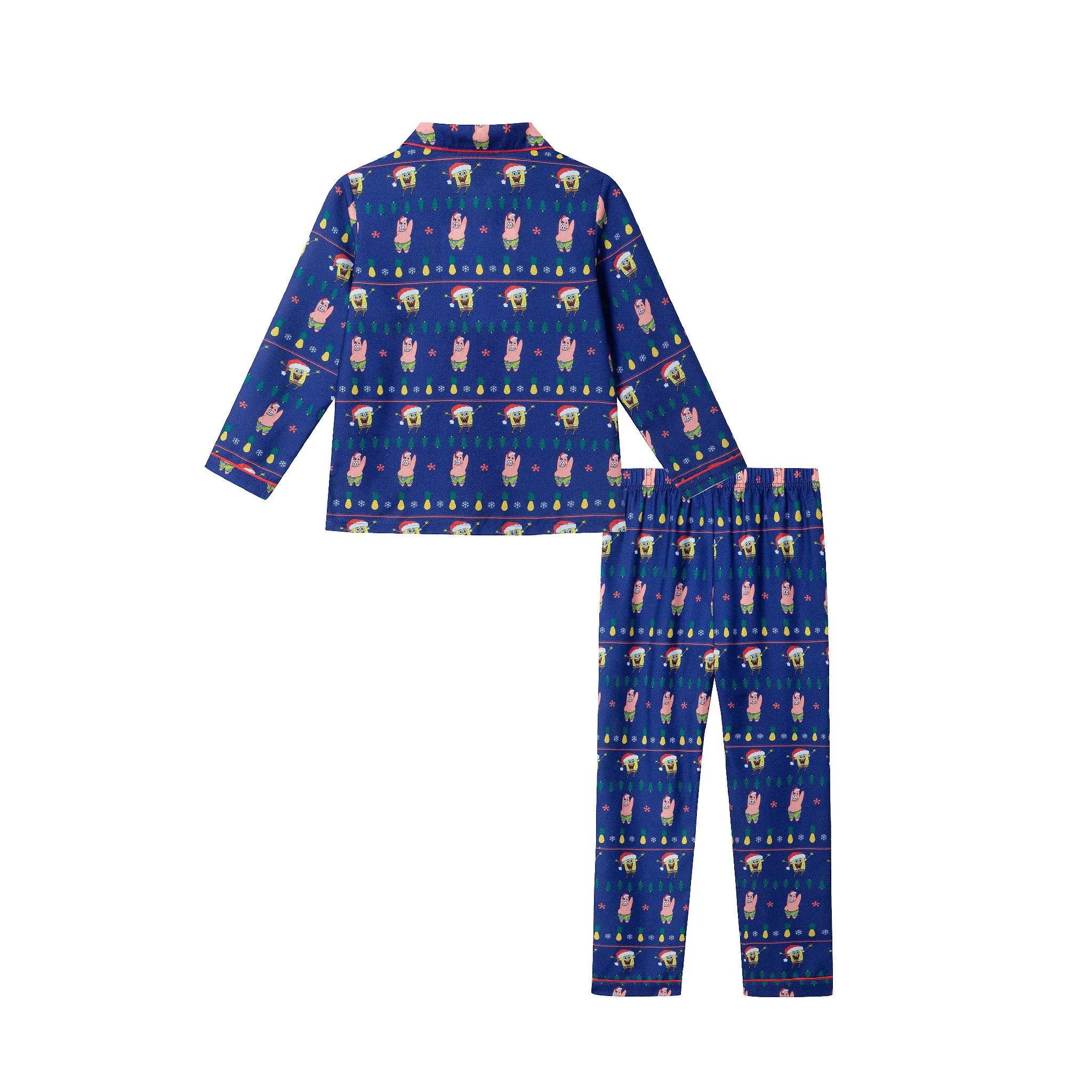 SpongeBob SquarePants™ x Andy & Evan® | Kids (2-12) Fair Isle Pajama Set | Navy