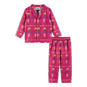 SpongeBob SquarePants™ x Andy & Evan® | Kids (2-16) Fair Isle Pajama Set | Pink